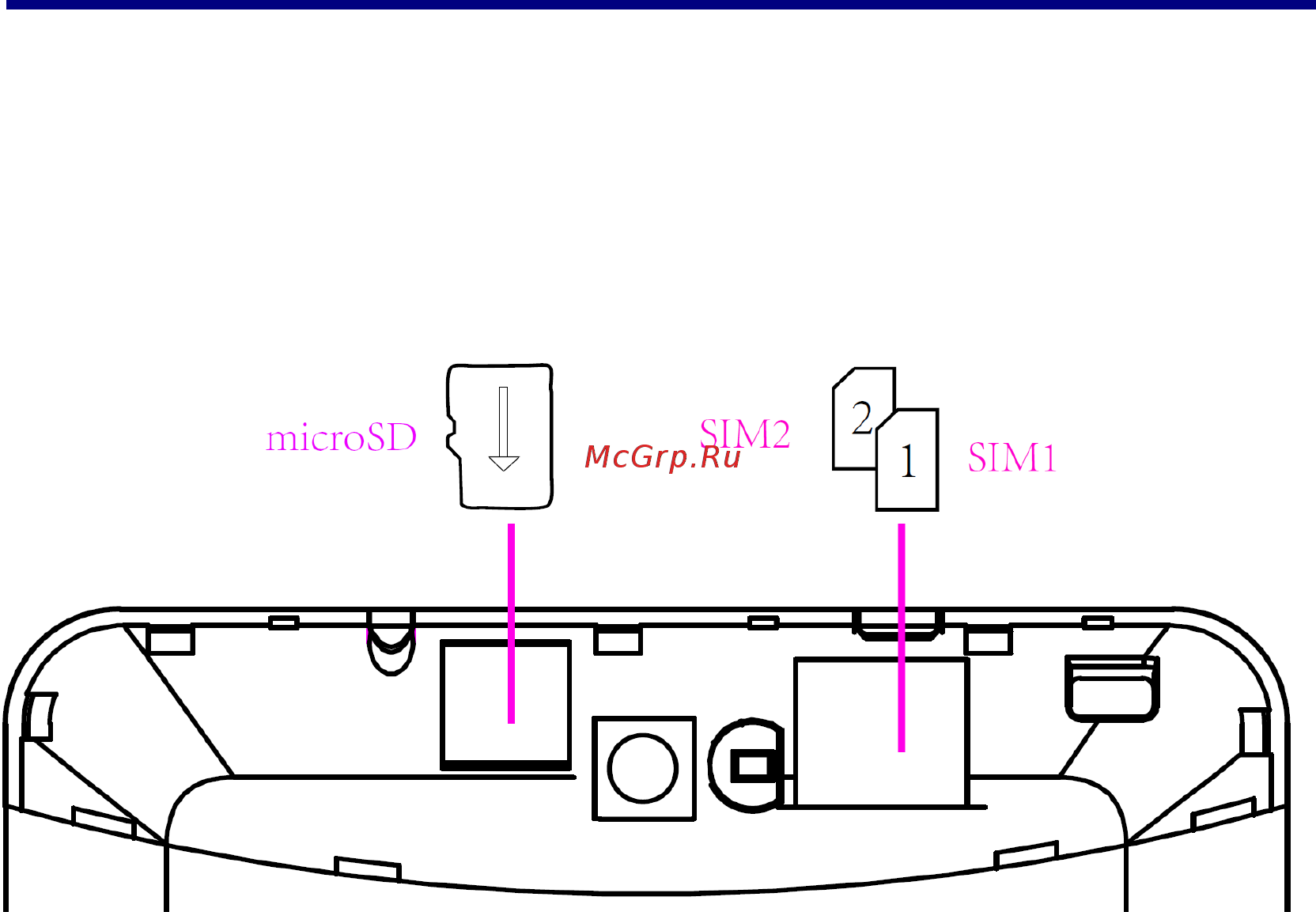 DEXP Ursus N170 [10/39] Установка sim карт и карты памяти microsd