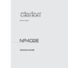 Clarion NP402E Инструкция по эксплуатации