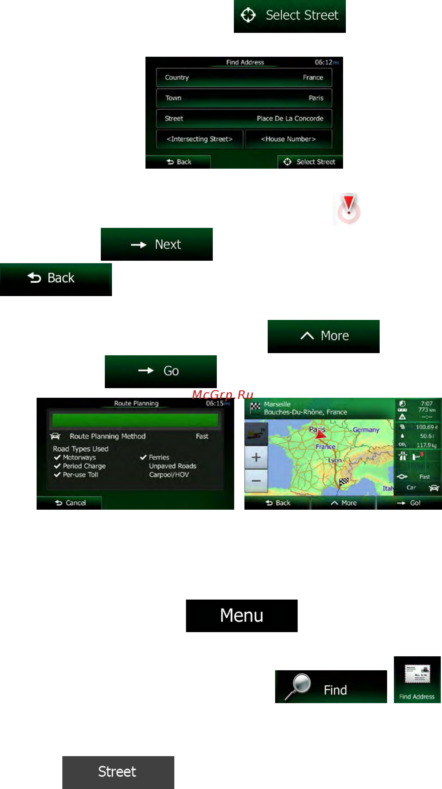 Clarion NX504E [102/164] Selecting an intersection as the destination