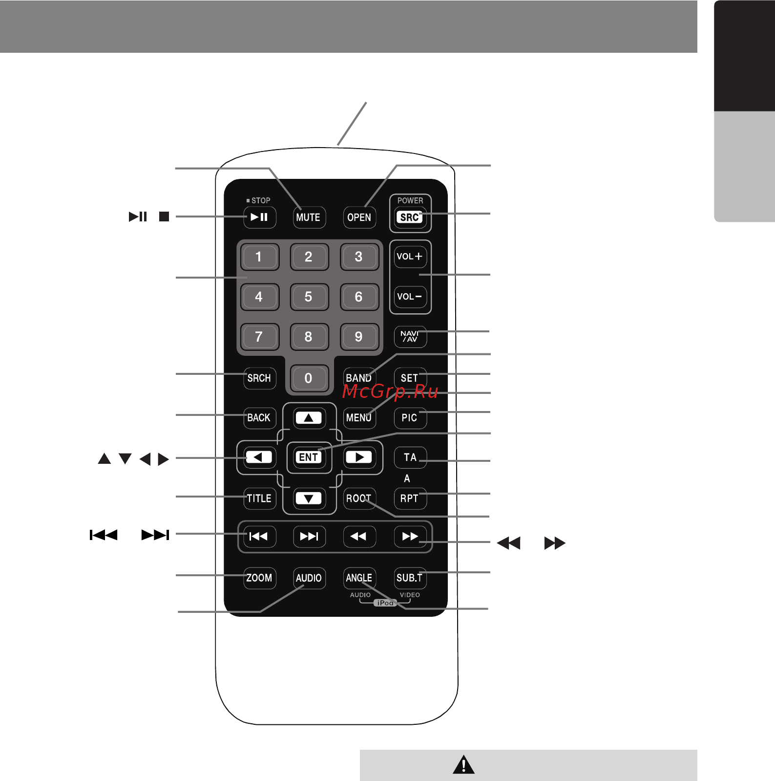 Clarion VX404E [12/58] Remote control optional