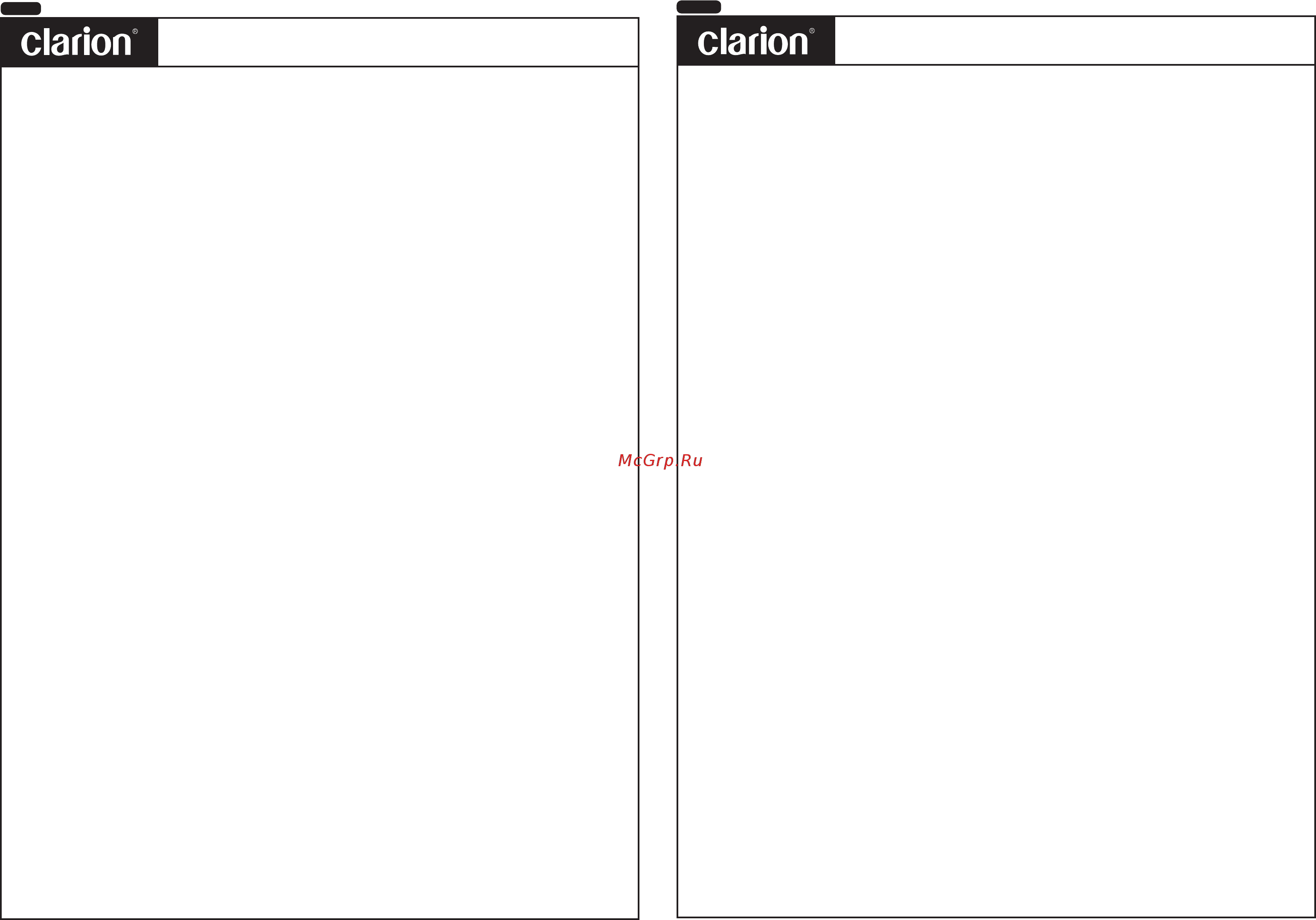 Clarion CMQ6922R [2/2] Clarion 1 year limited warranty