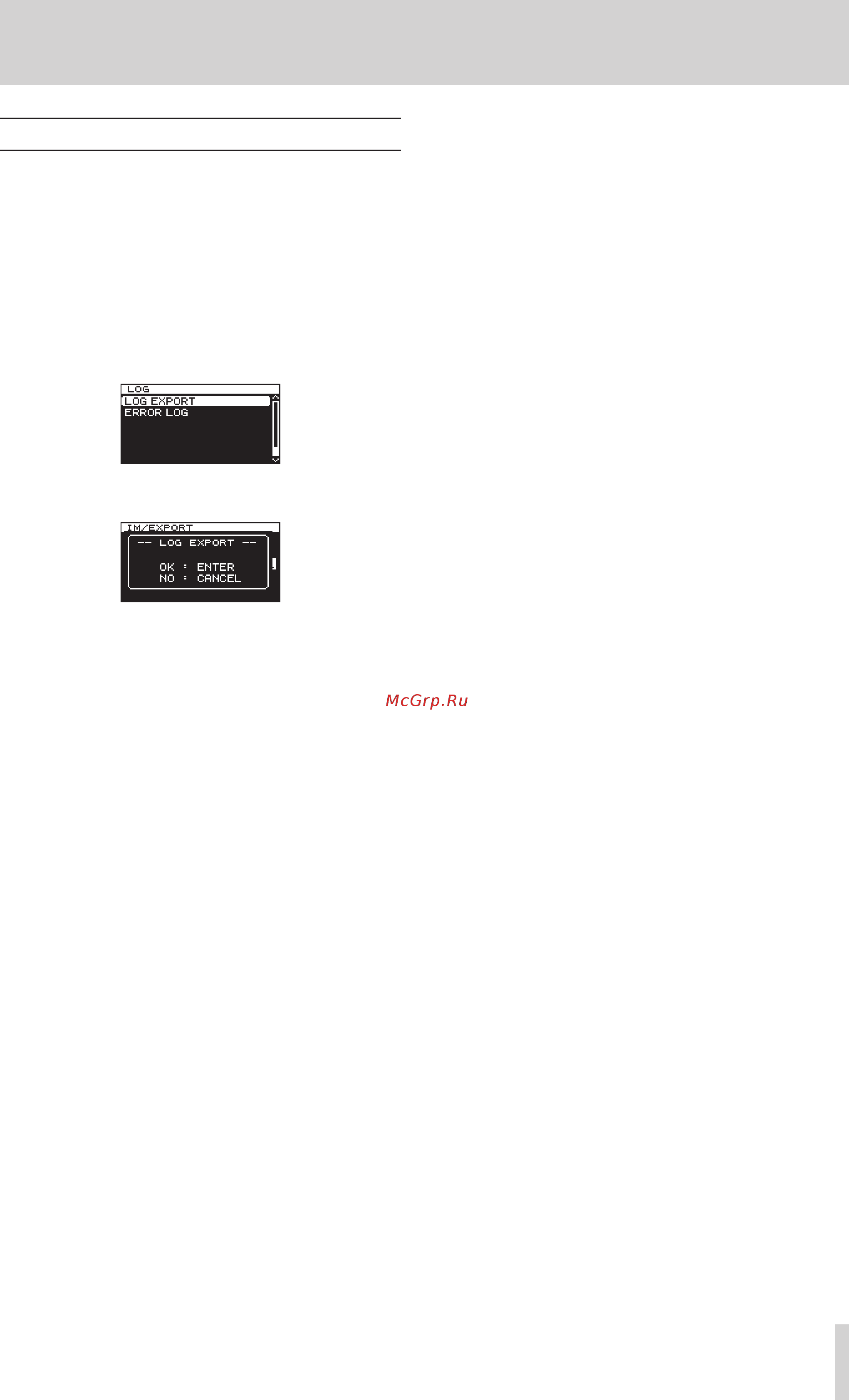 Tascam CG-1000 [21/28] Operations using usb flash drives