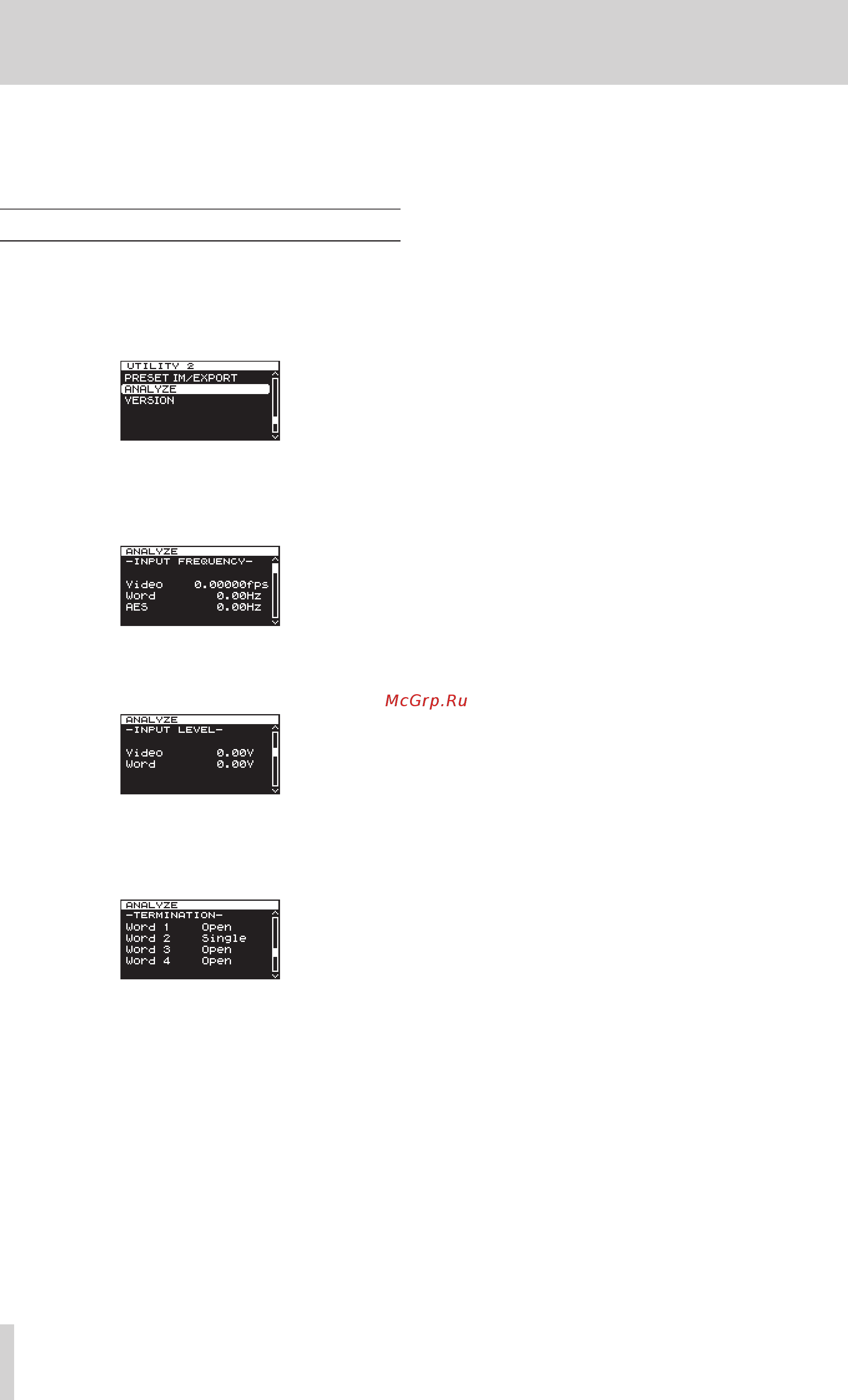 Tascam CG-1000 [22/28] Input frequency