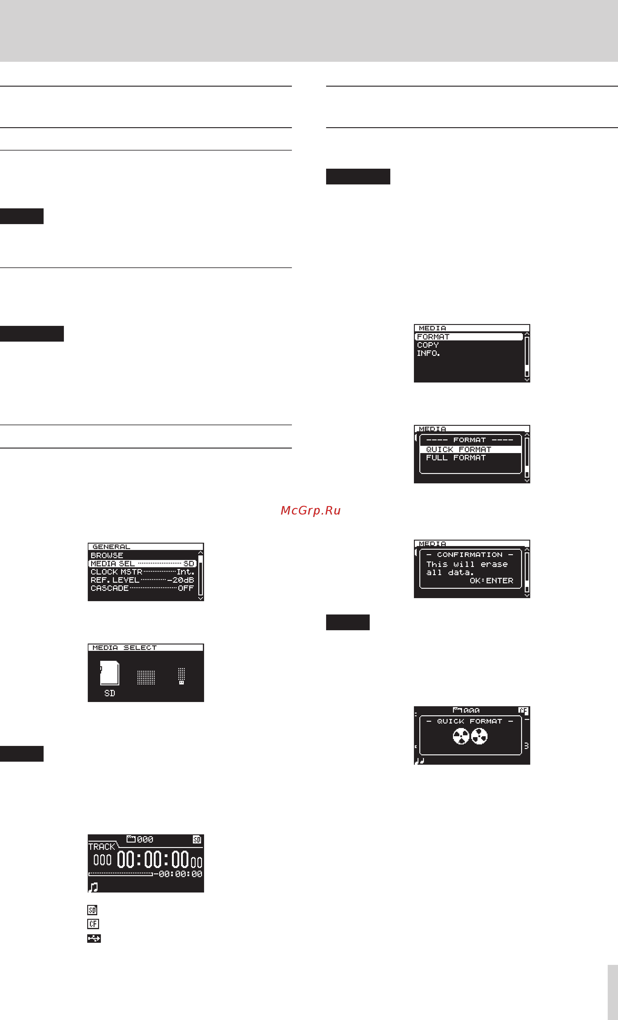 Tascam DA-3000 [21/60] Preparations