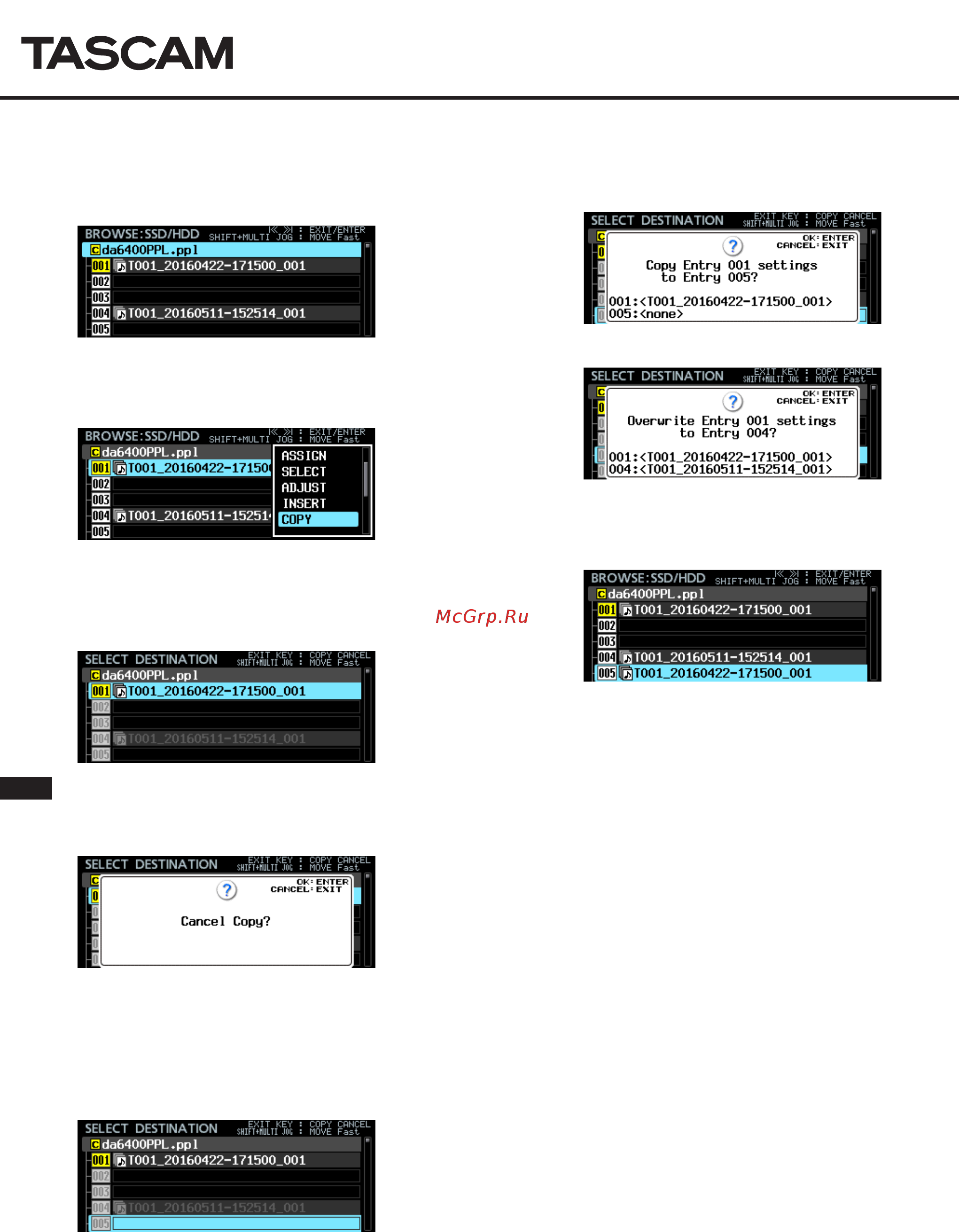 Tascam DA-6400 [13/36] Da 6400 da 6400dp