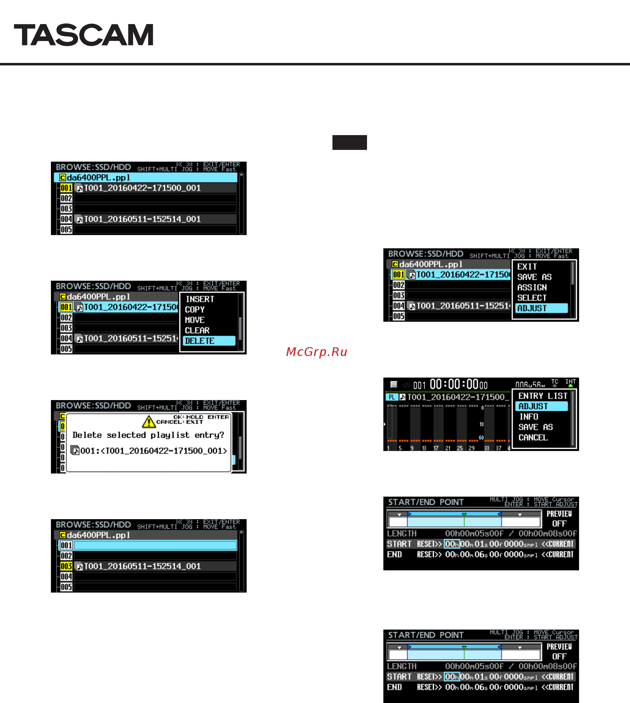 Tascam DA-6400 [15/36] Da 6400 da 6400dp