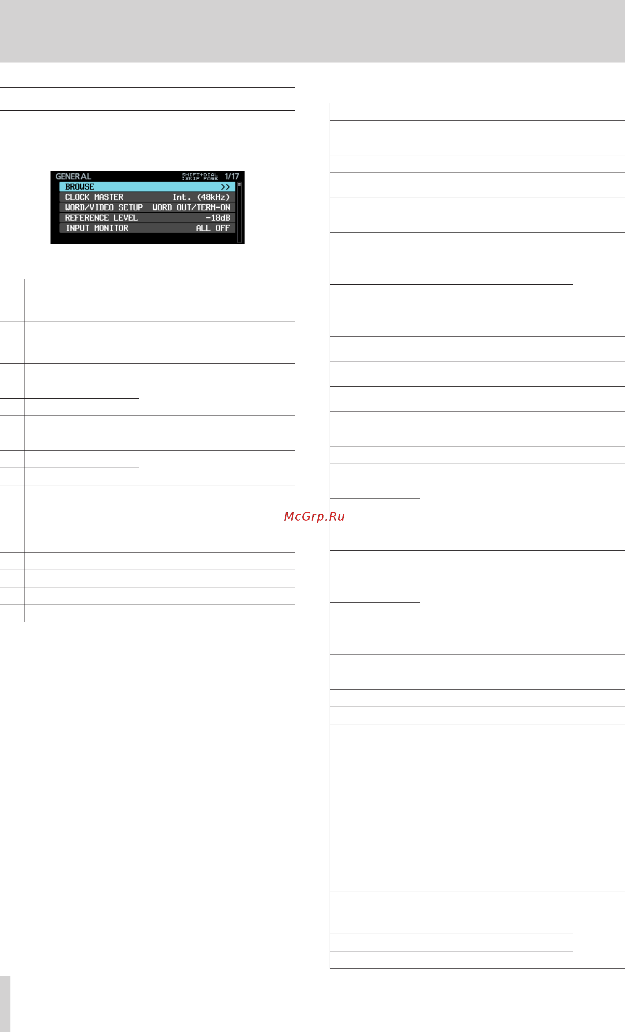 Tascam DA-6400dp [14/64] Menu structure