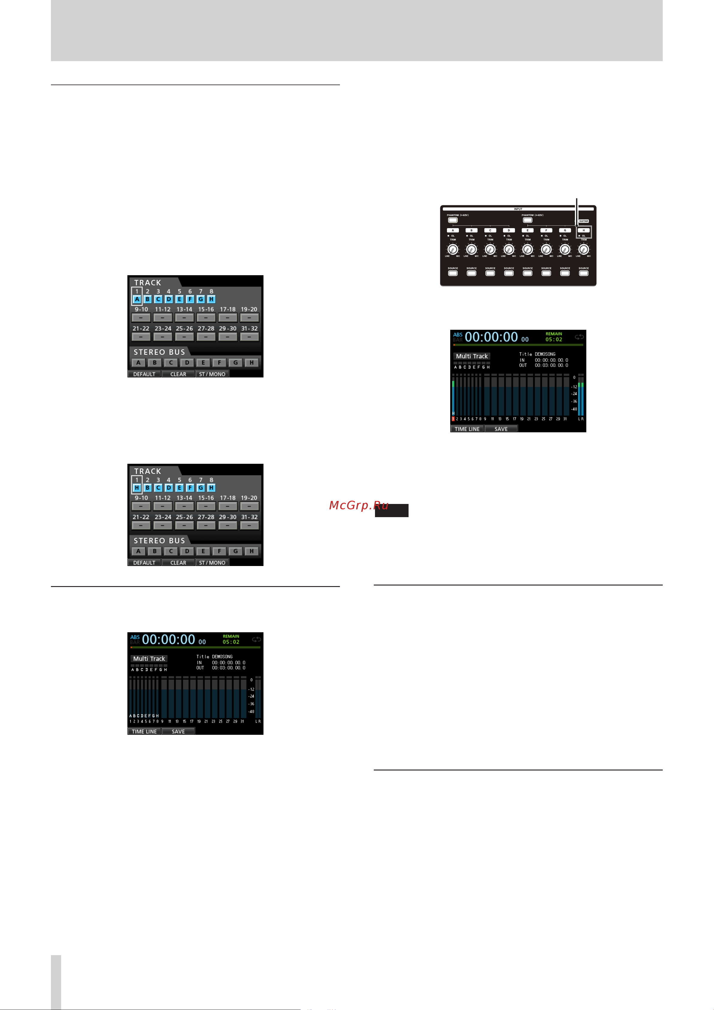 Tascam DP-32SD [12/76] Quick guide