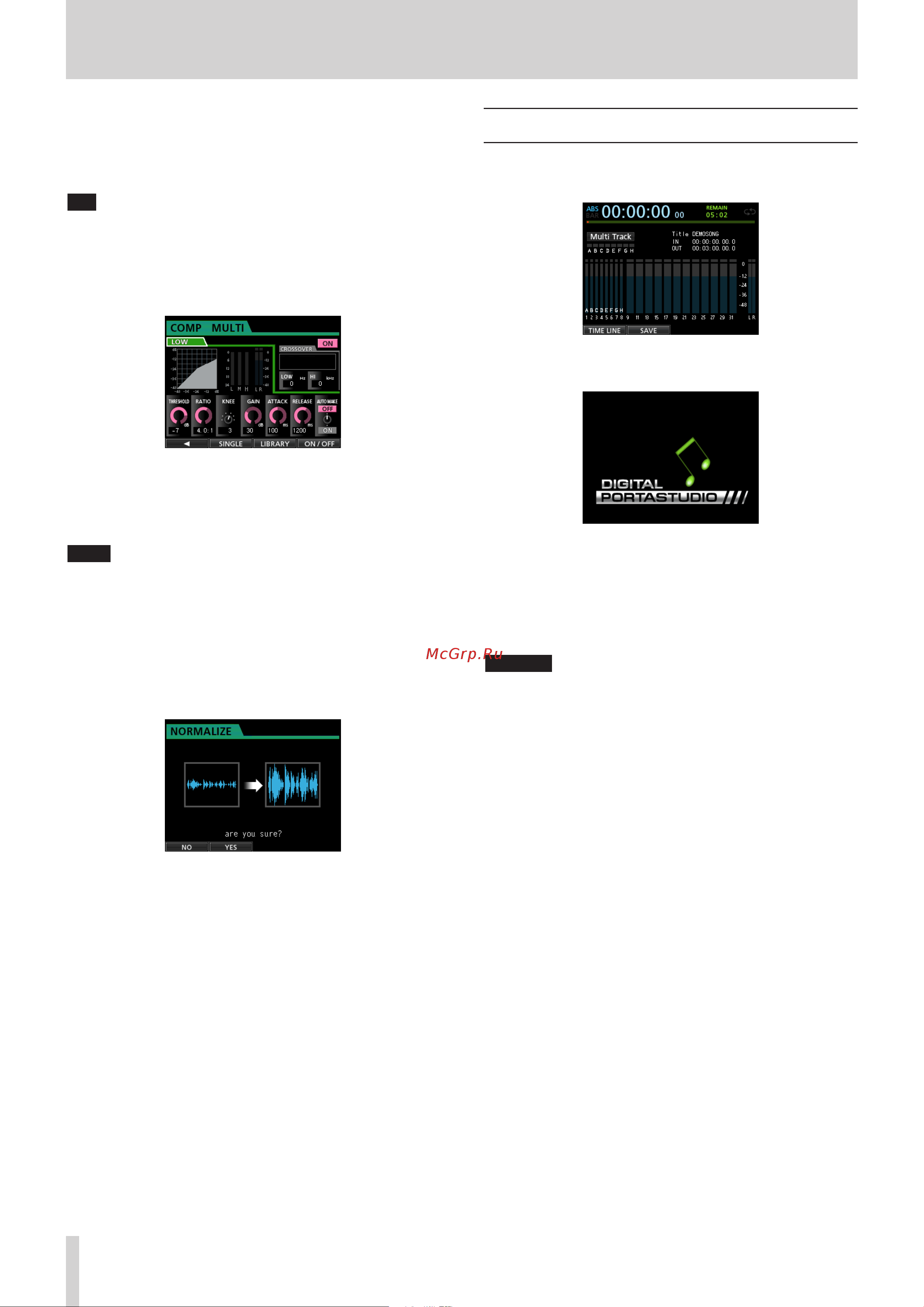 Tascam DP-32SD [16/76] Quick guide