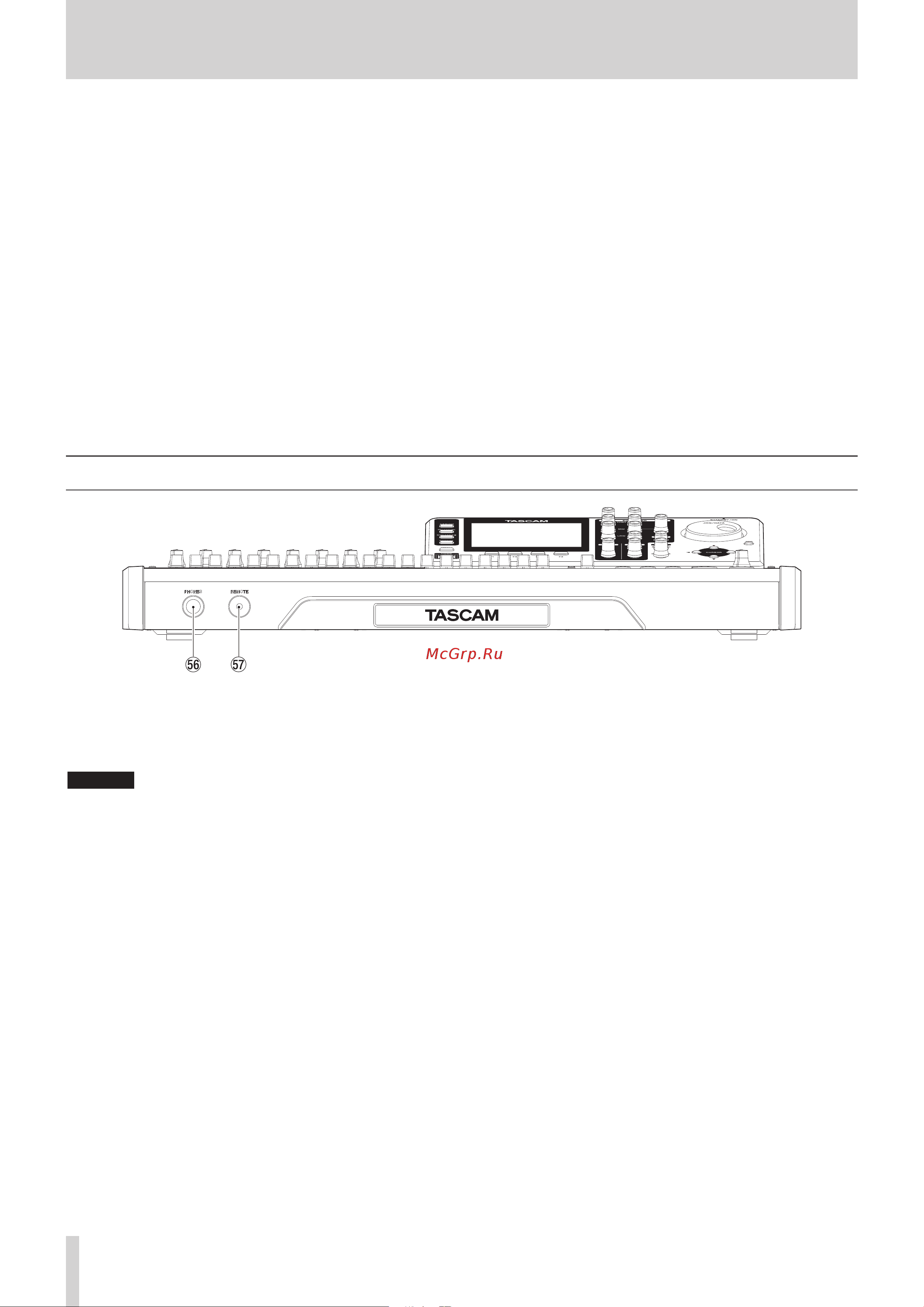 Tascam DP-32SD [20/76] Names and functions of parts