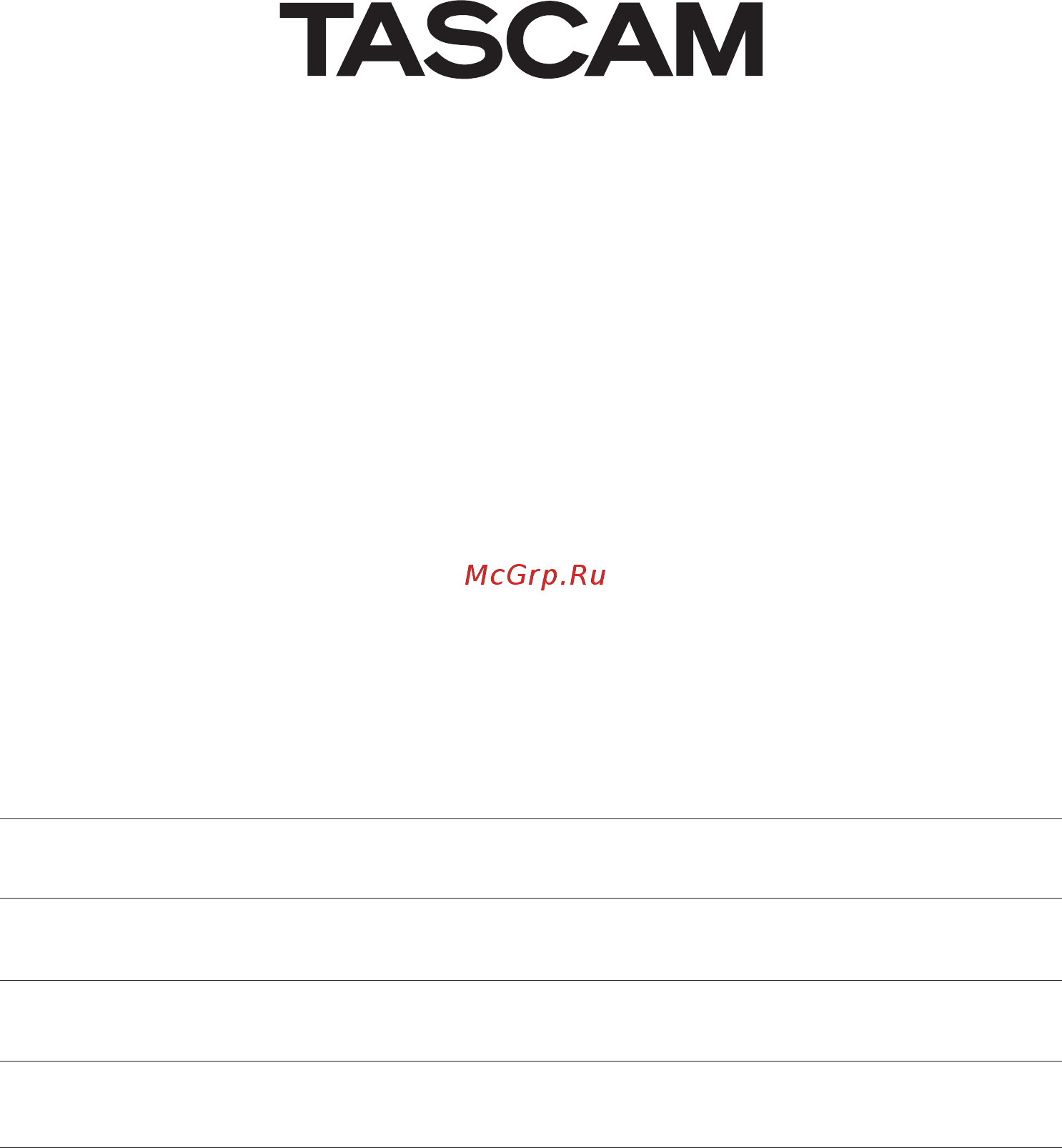 Tascam DR-07X [62/62] Teac corporation
