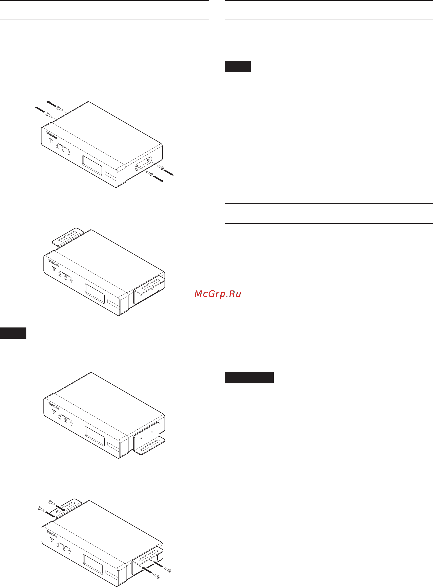 Tascam MM-4D/IN-E [10/82] Setting mic line inputs