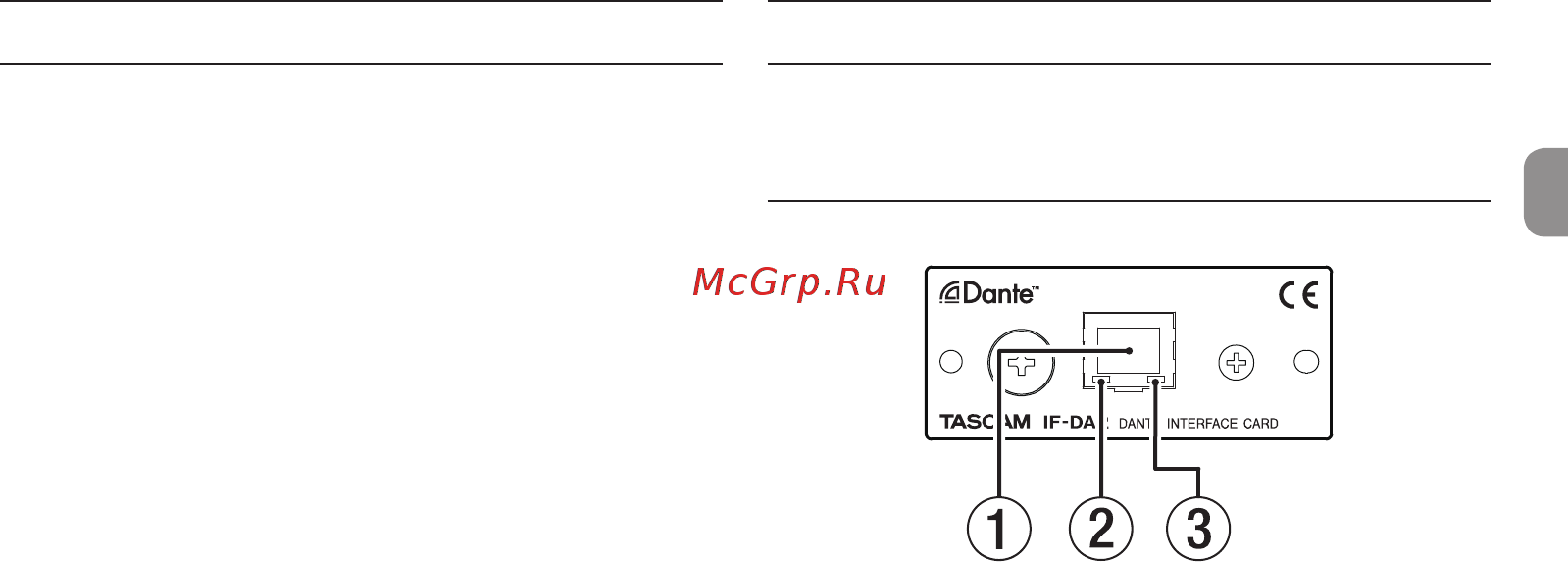 Tascam SS-R250N [7/68] Notes about dante