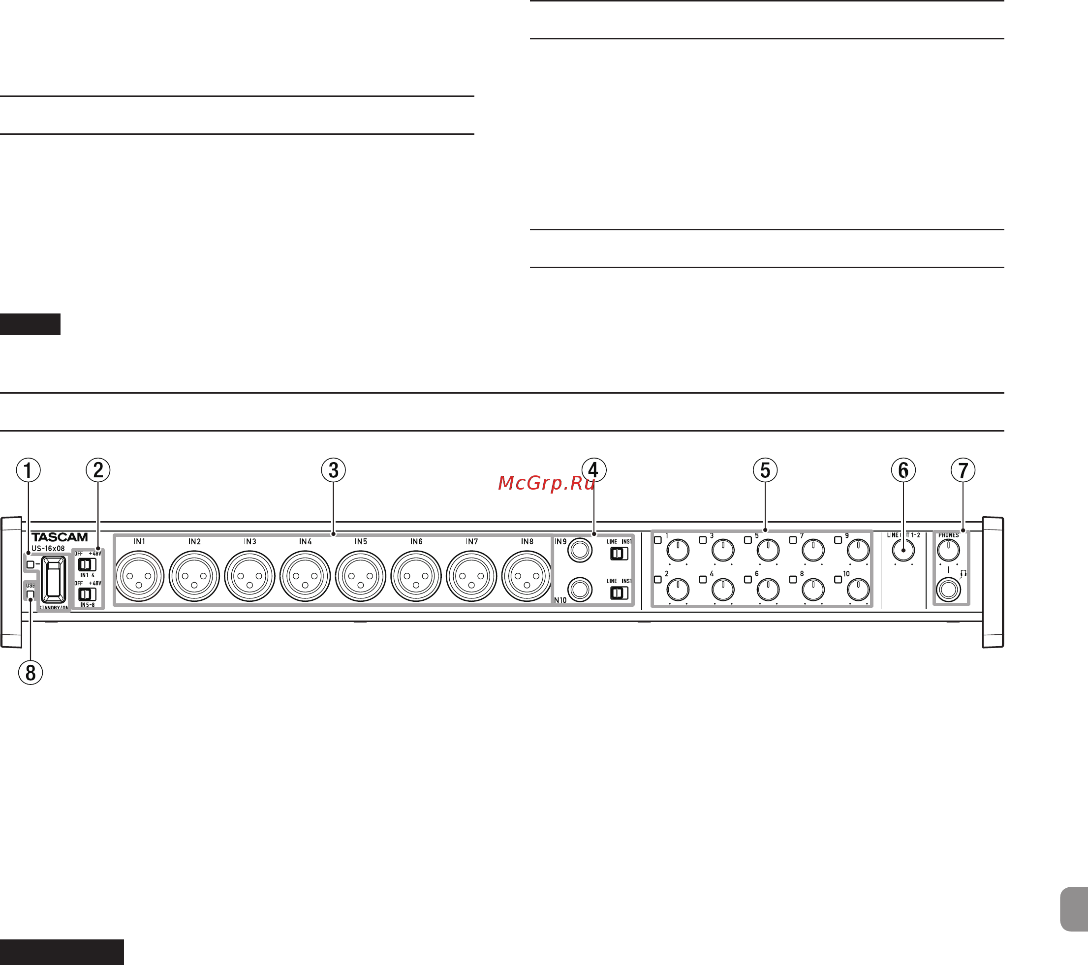 Tascam US-16x08 [19/92] Utilisation du site mondial teac
