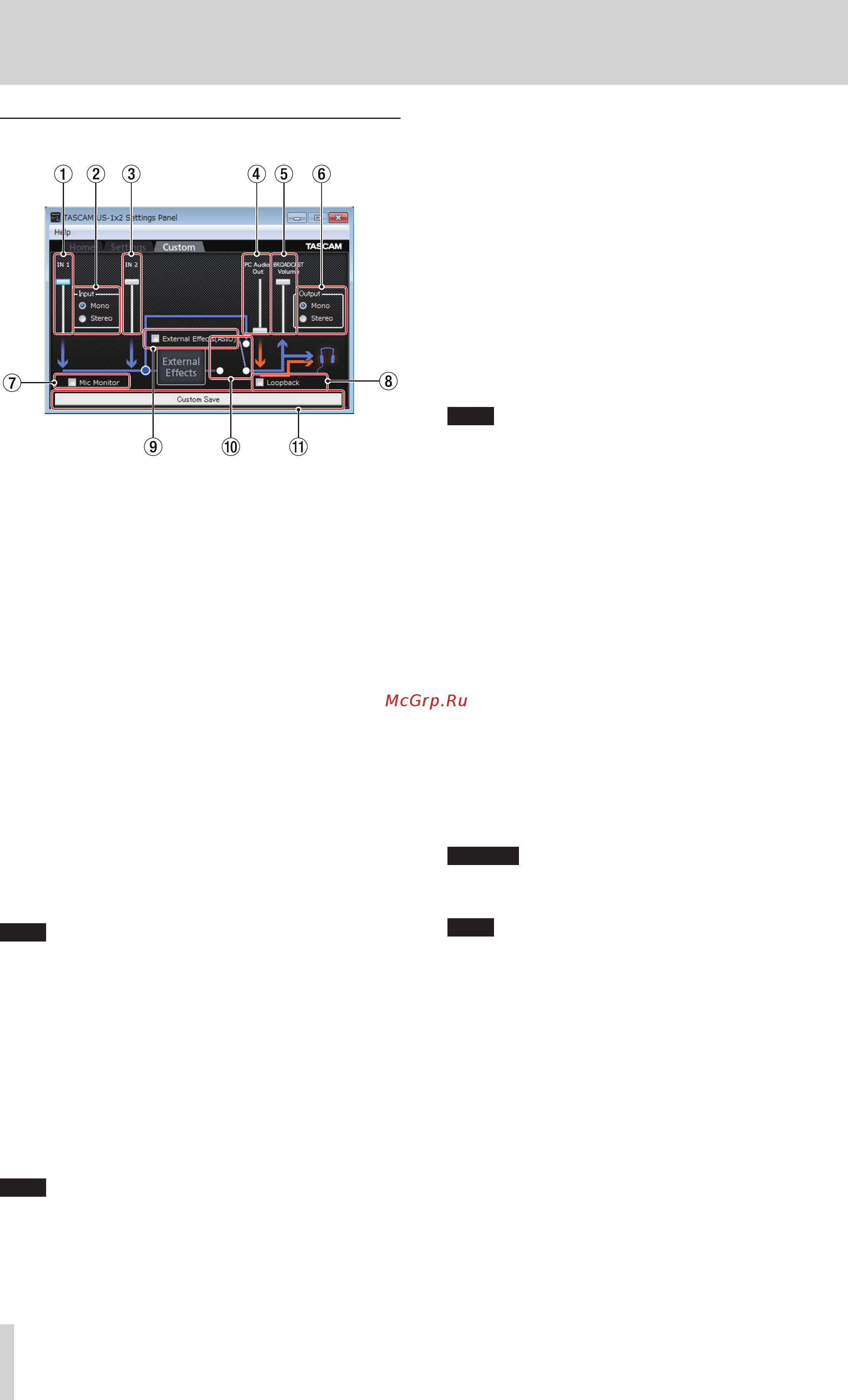 Tascam US-1x2 [14/24] Custom page