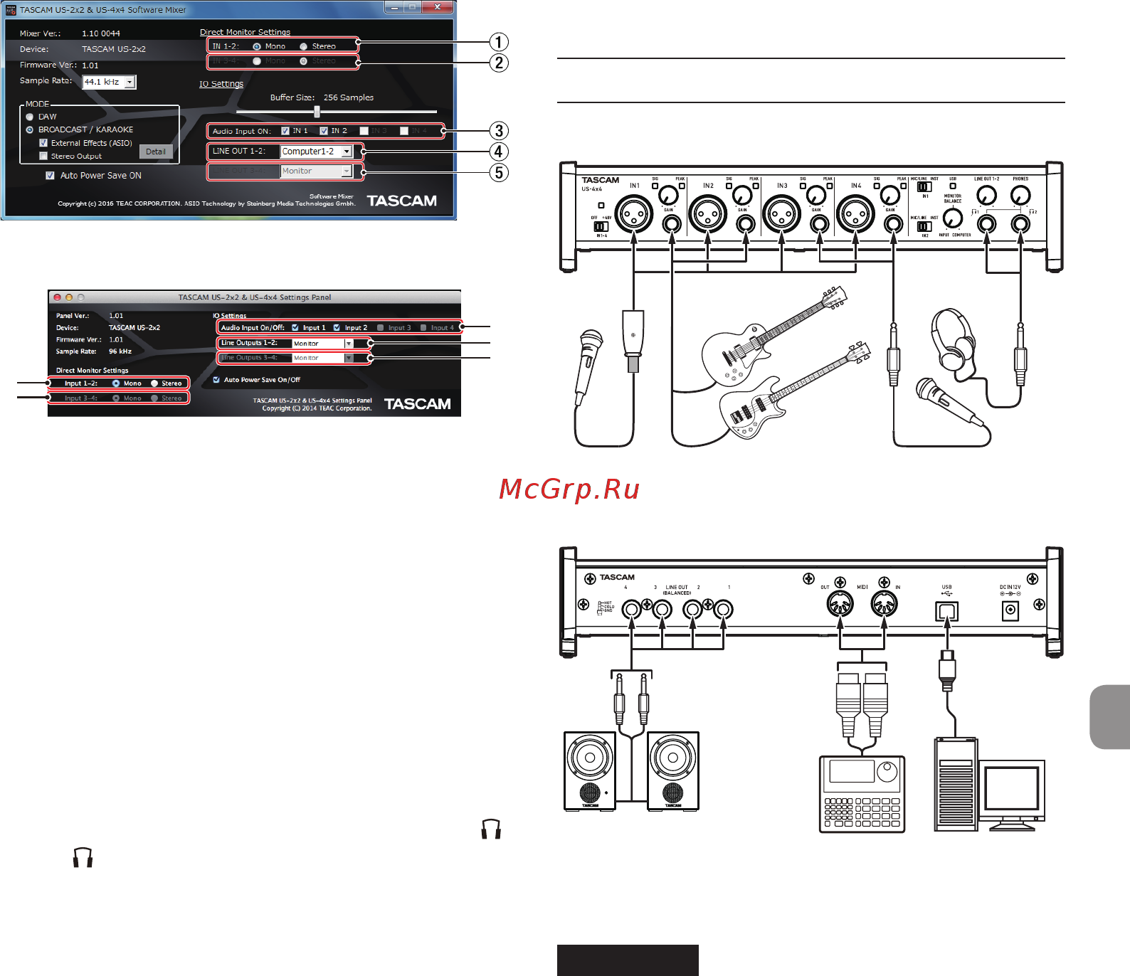 Tascam US-4x4 [25/88] Mac os