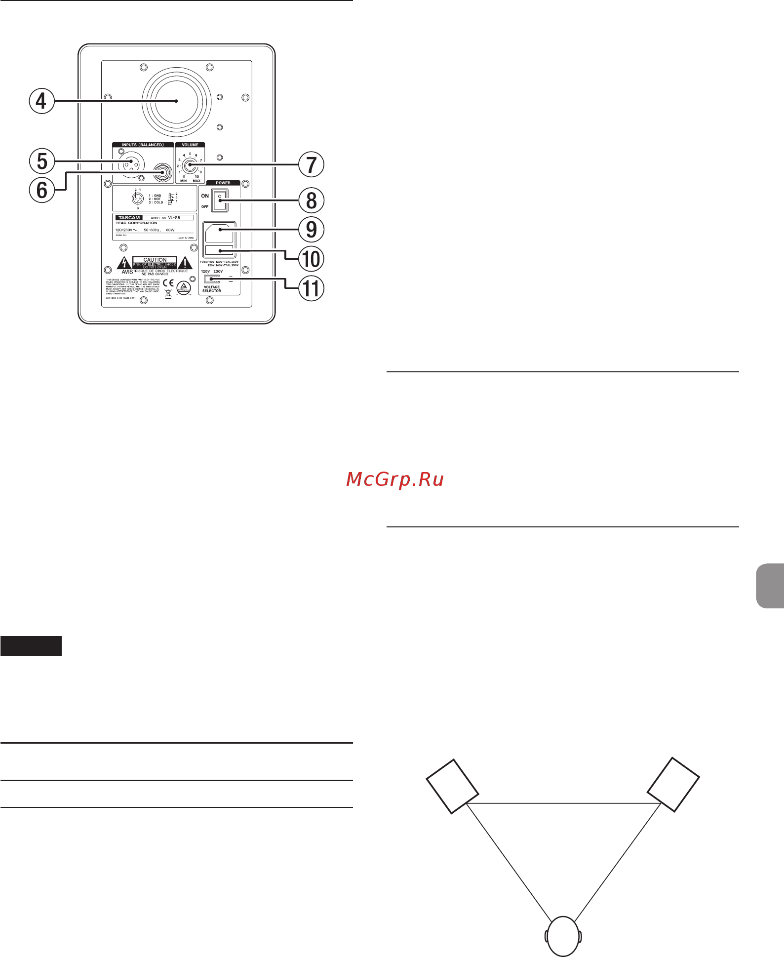 Tascam VL-S5 [7/40] Rear panel