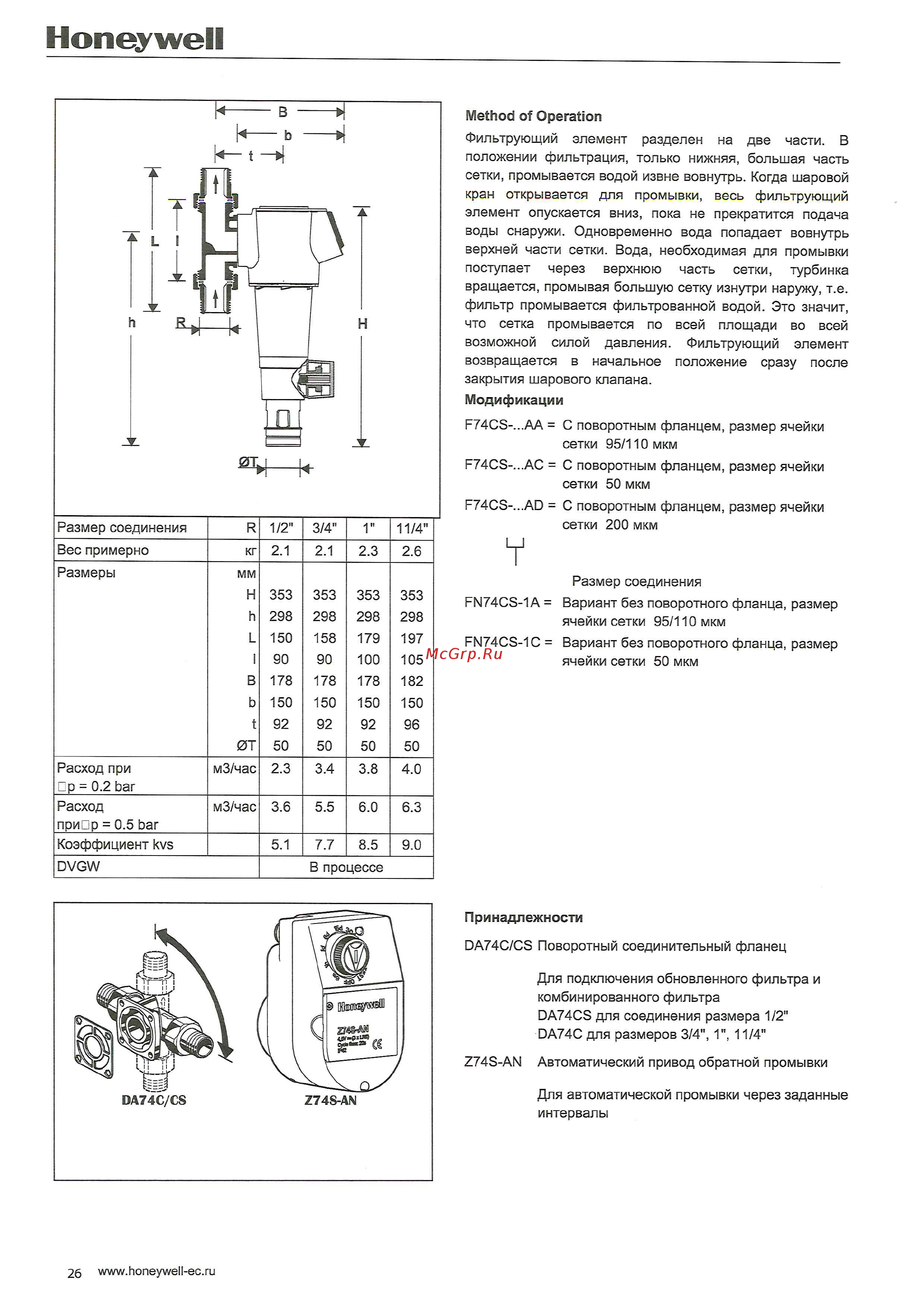 Honeywell F74CS-1