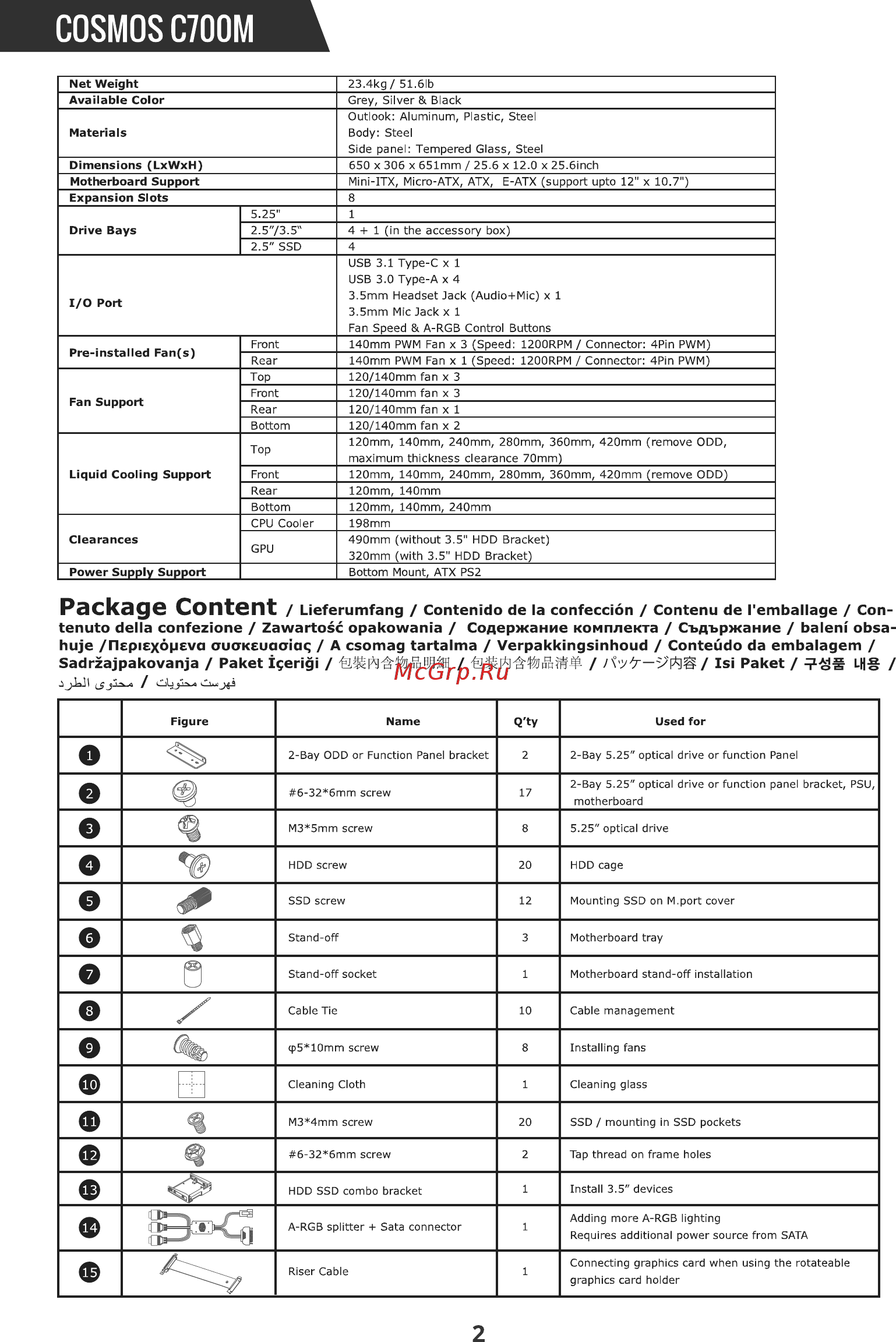 Cooler Master COSMOS C700M (MCC-C700M-MG5N-S00) [4/36] Cosmos c700m