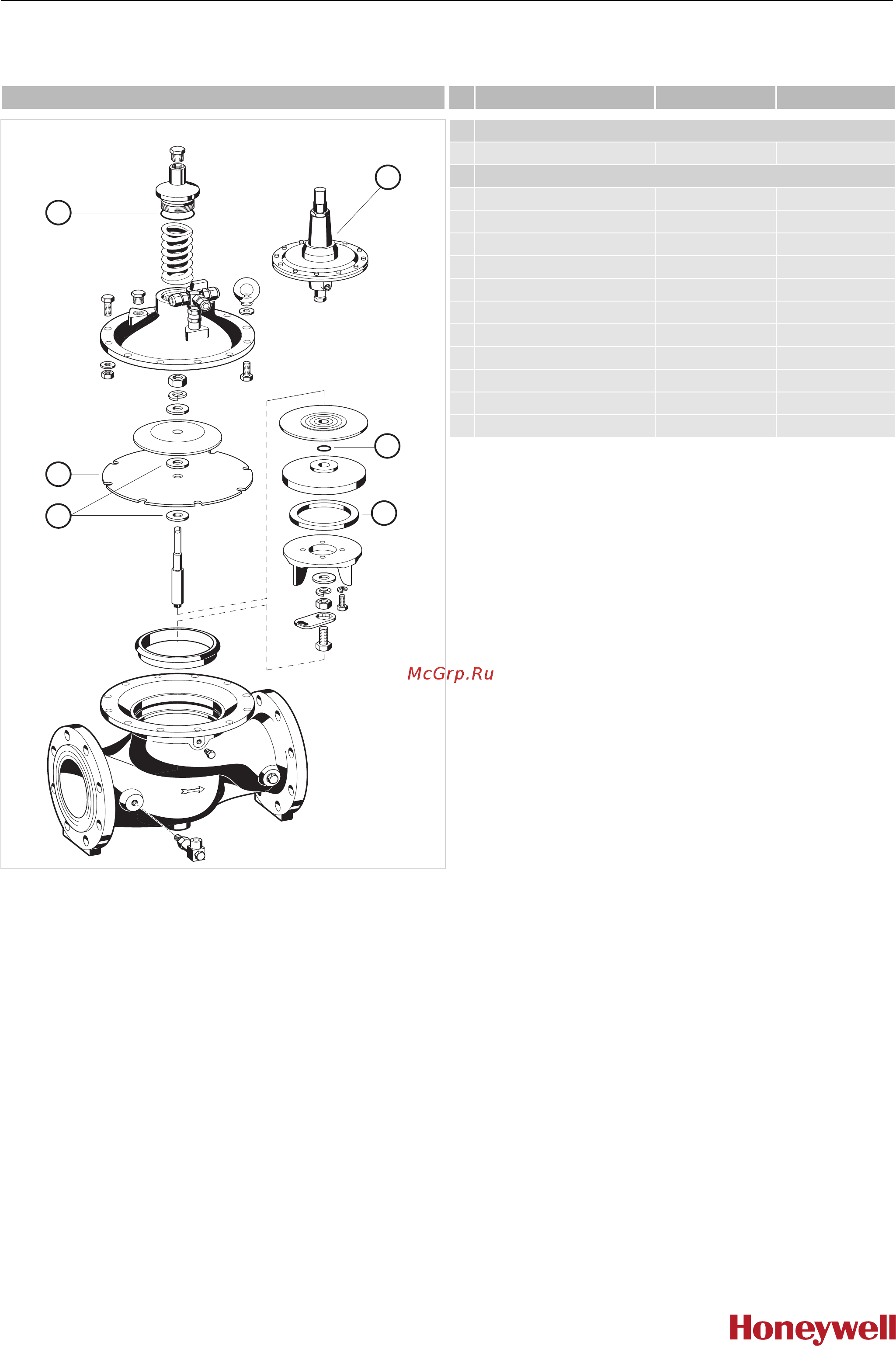 Honeywell FD300-100A [5/5] Spare parts