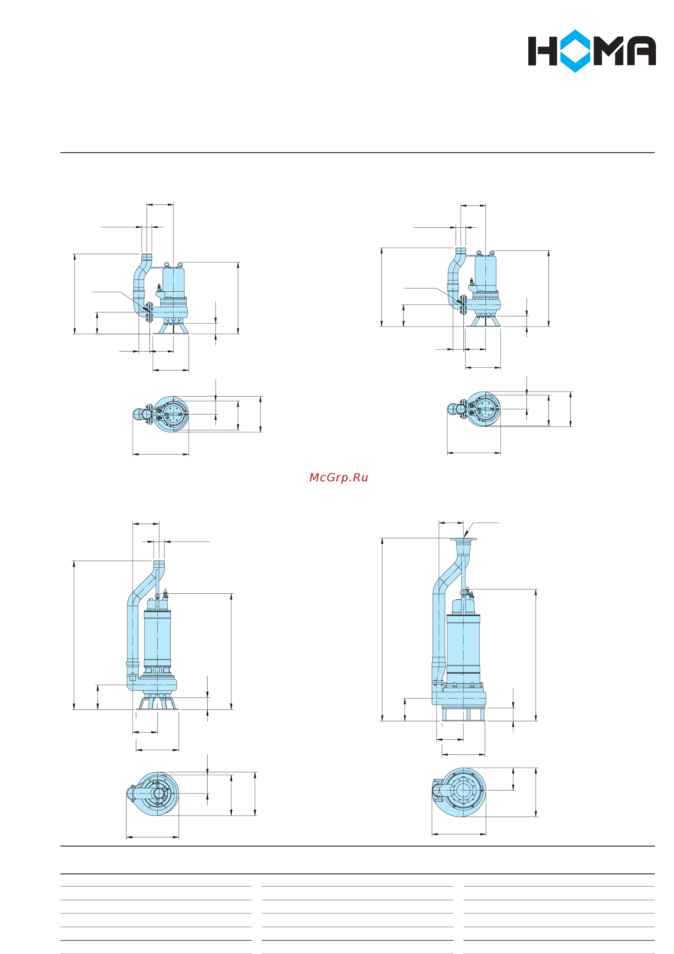 Homa 2432-TU34 (/C) [3/4] Dimensions