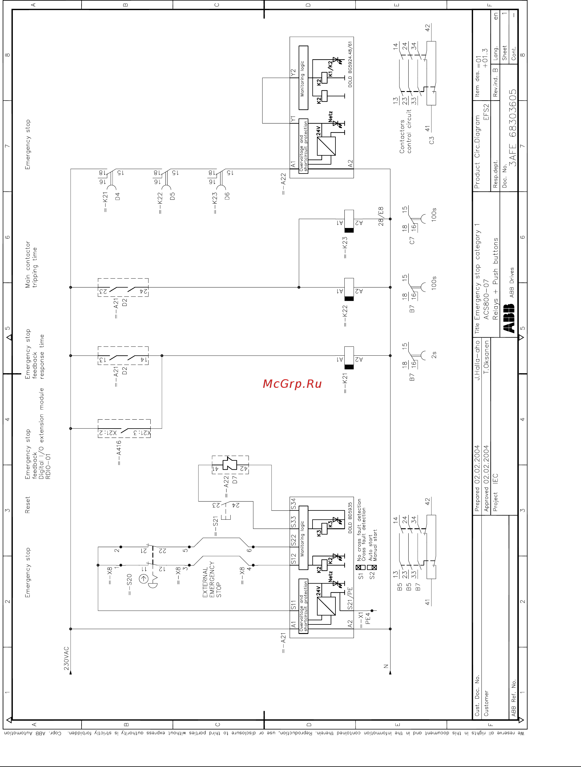 ABB ACS800-107 Руководство по монтажу онлайн [105/114] 452800