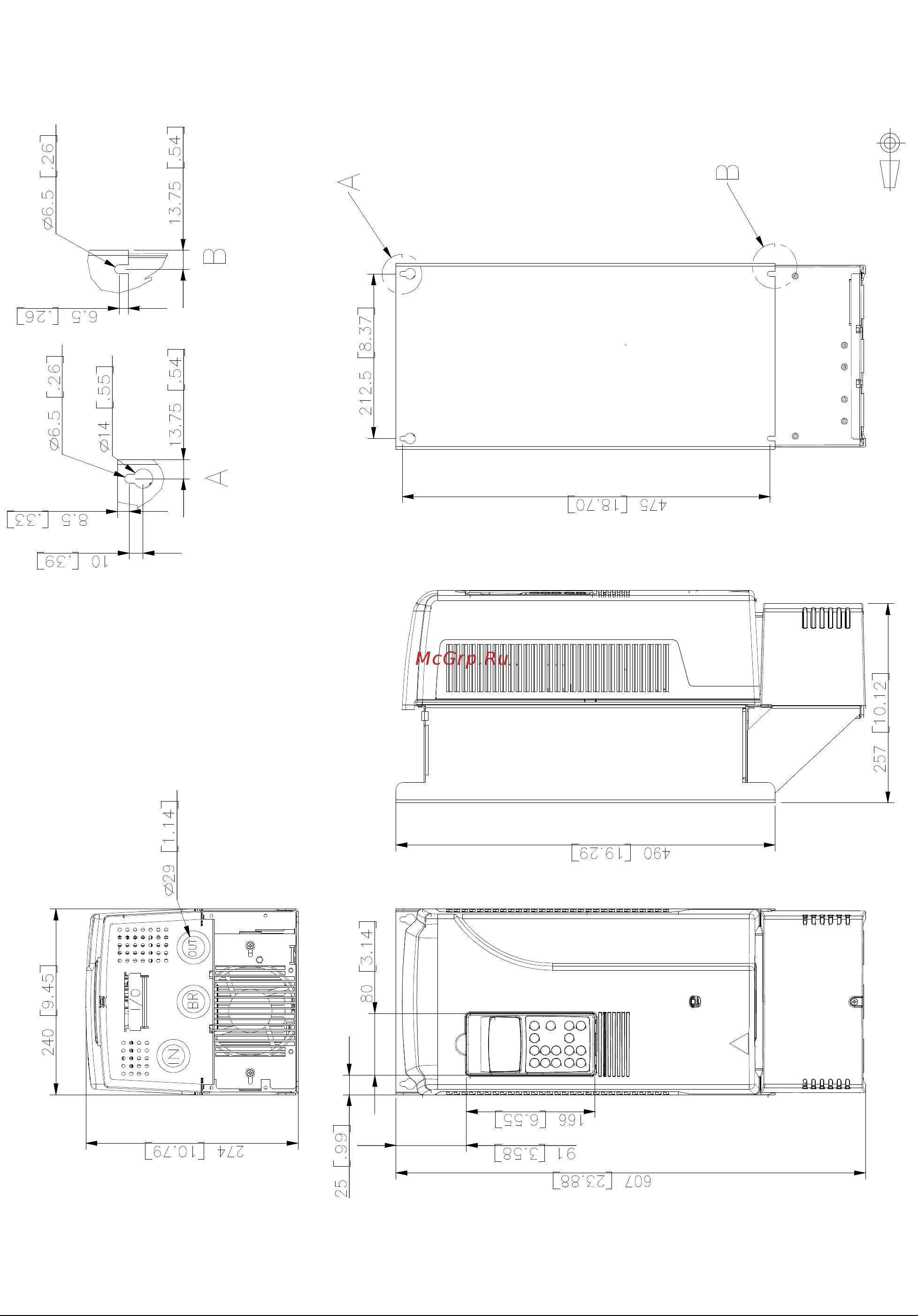ABB ACS800-U1 [102/132] Типоразмер r4 ip 21 ul тип 1