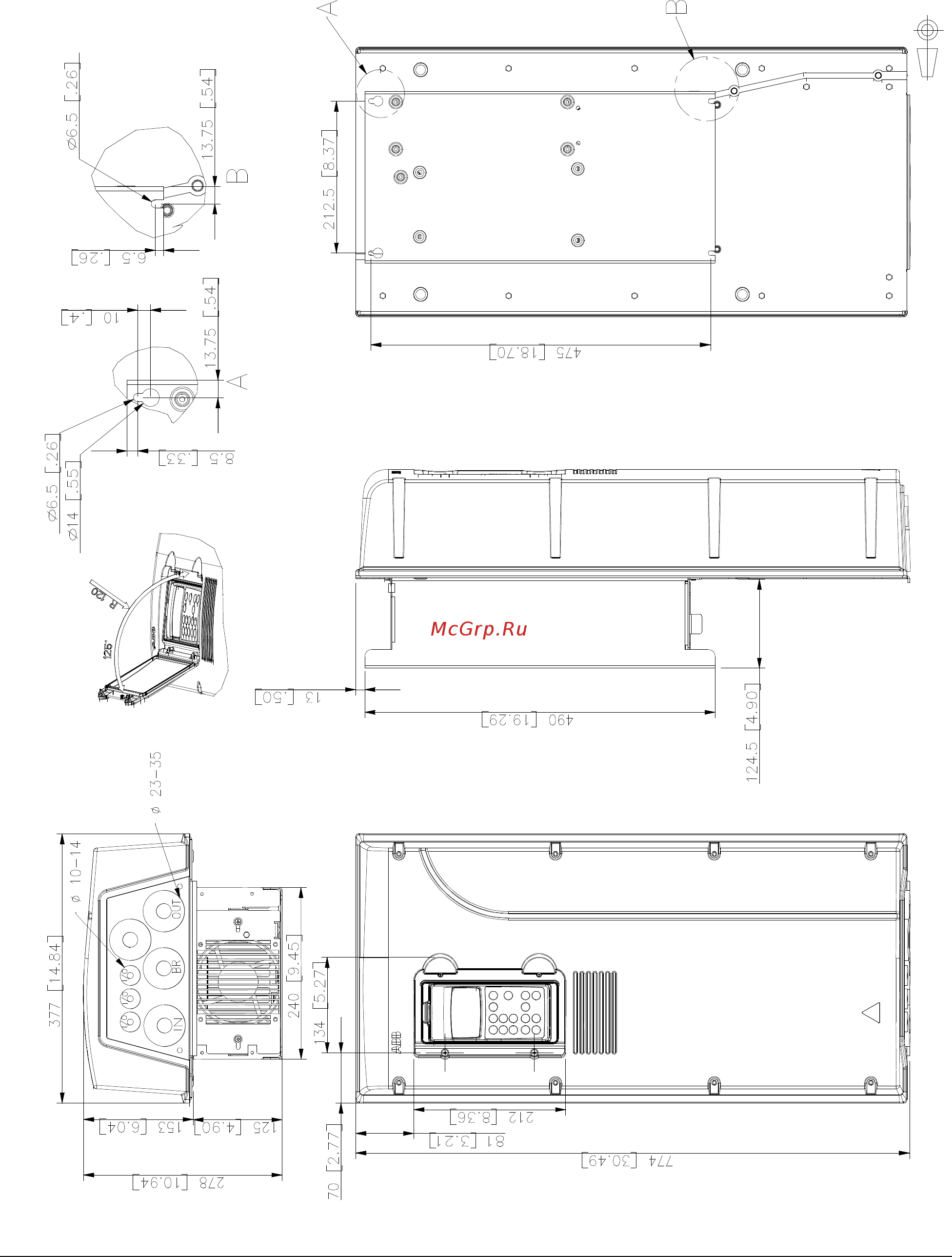 ABB ACS800-01 [103/132] Типоразмер r4 ip 55 ul тип 12