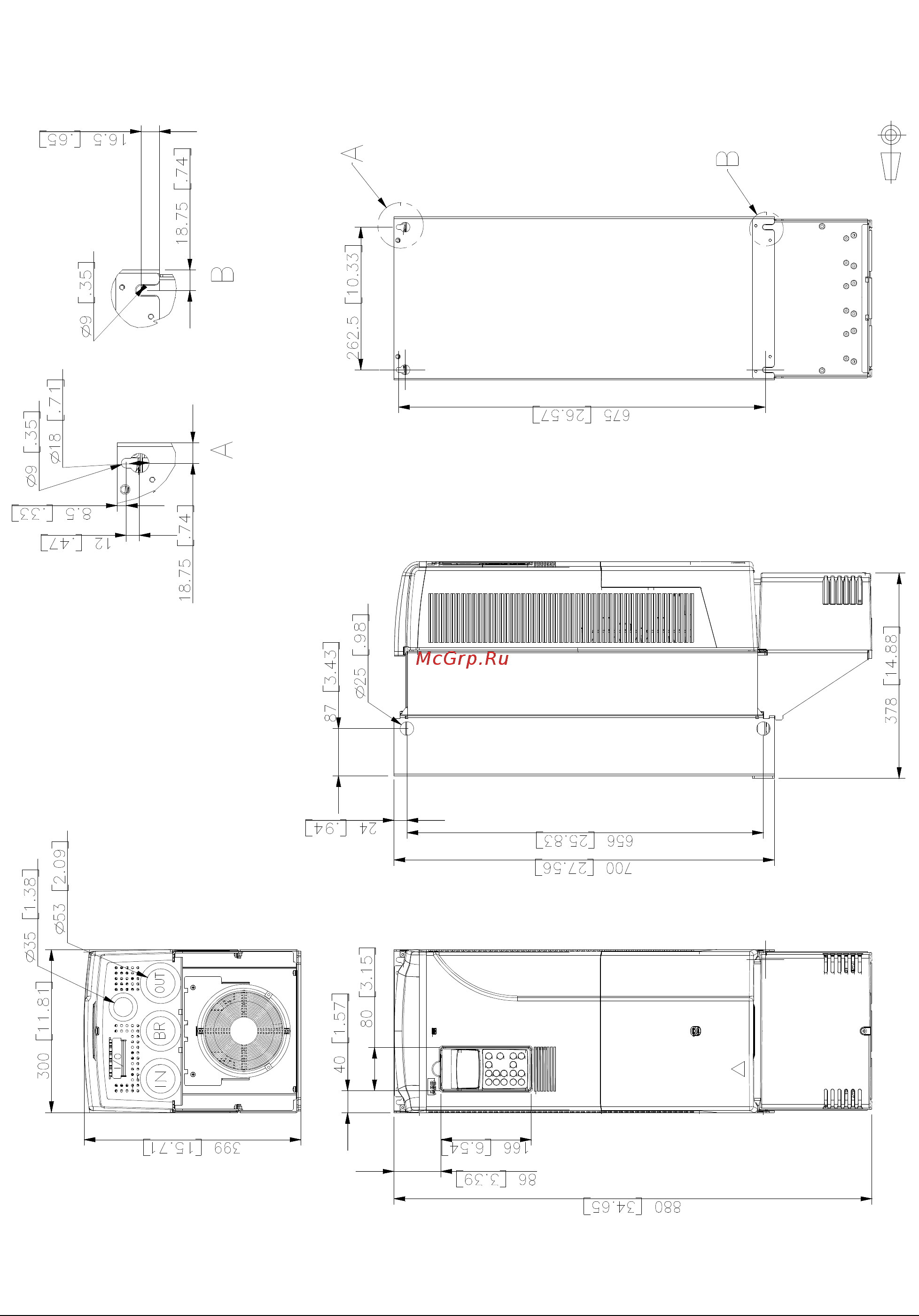 ABB ACS800-01 [106/132] Типоразмер r6 ip 21 ul тип 1