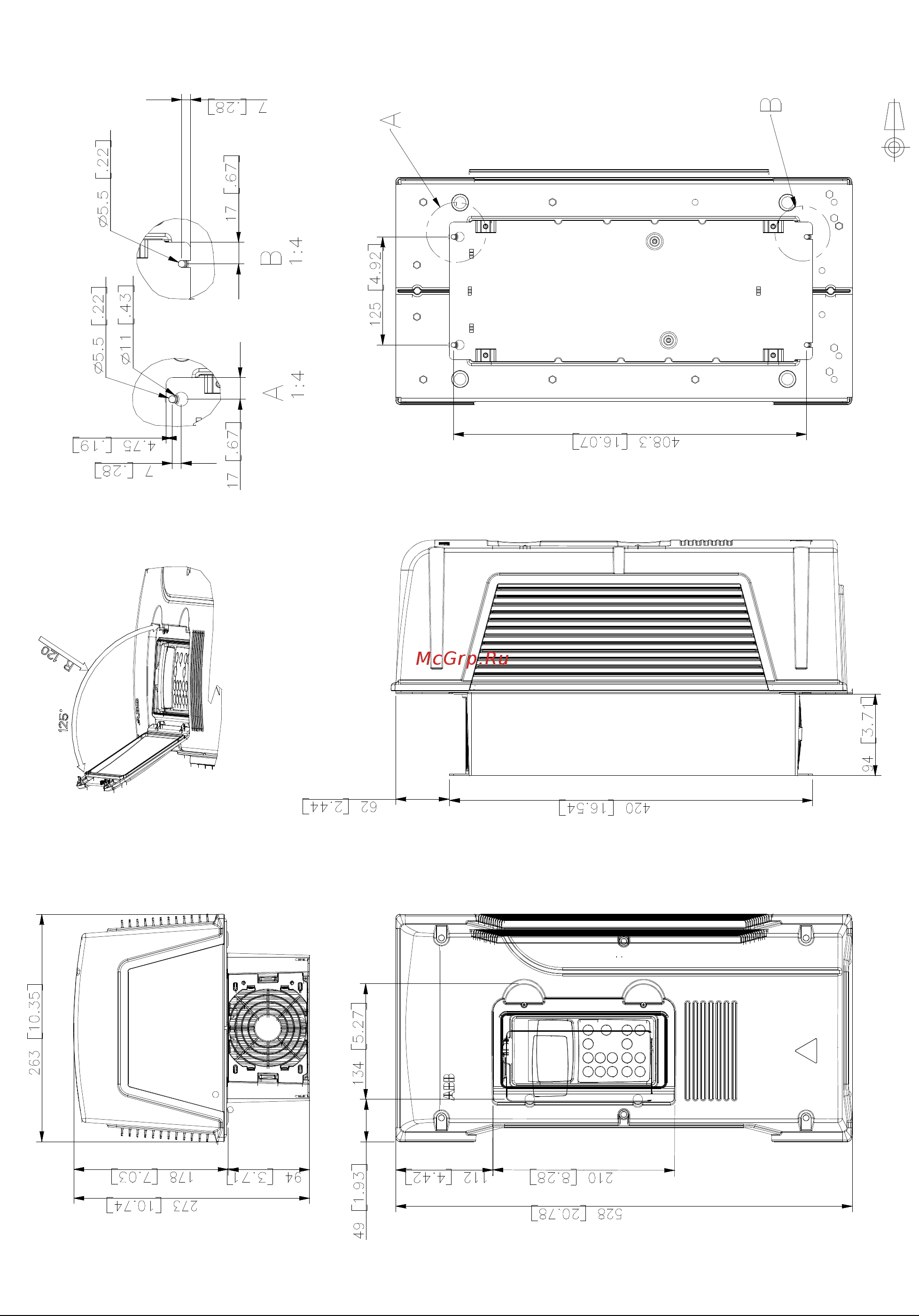 ABB ACS800-U1 [112/132] Типоразмер r3 ul тип 12 ip 55