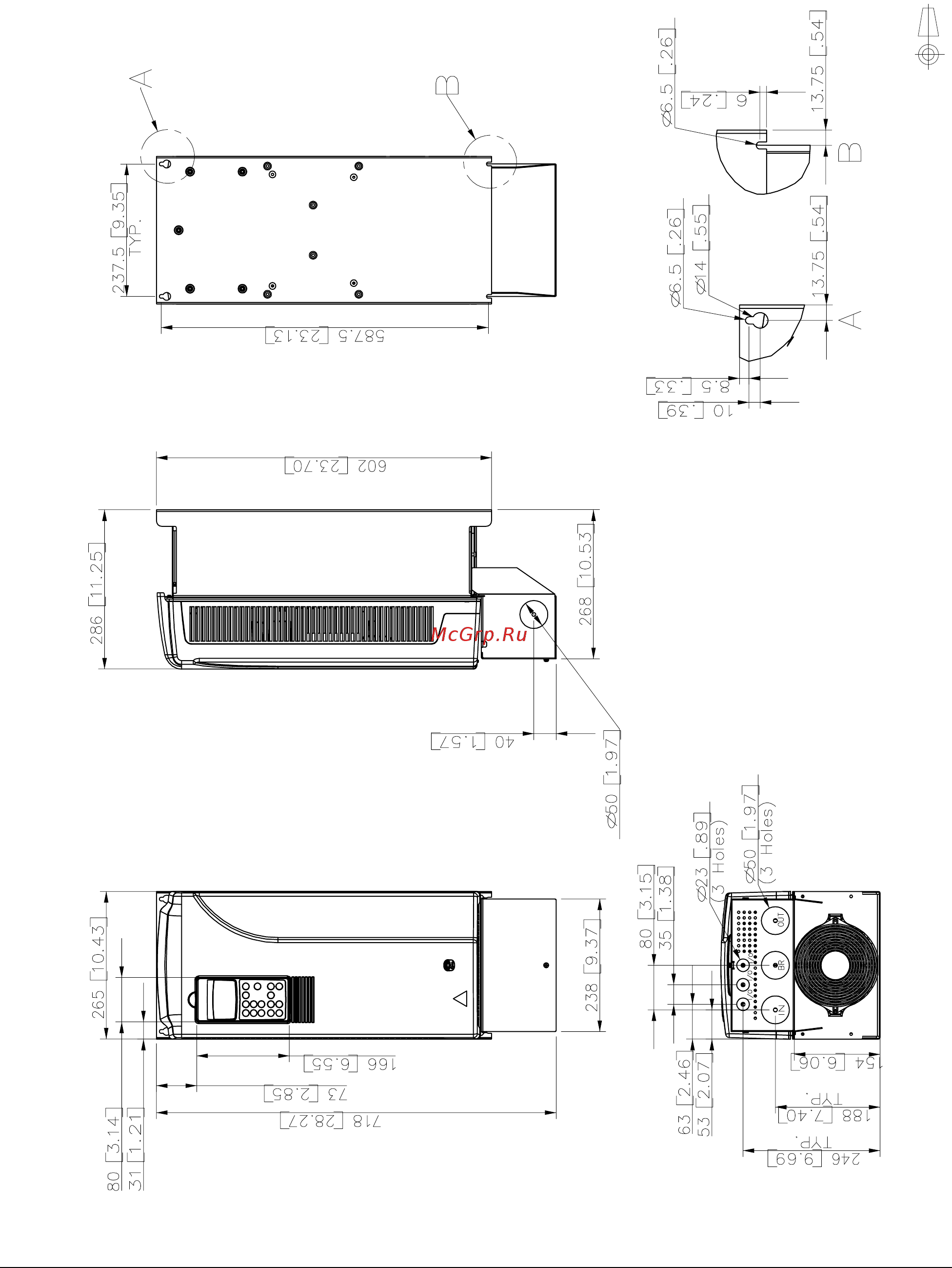 ABB ACS800-U1 [115/132] Типоразмер r5 ul тип 1 ip 21