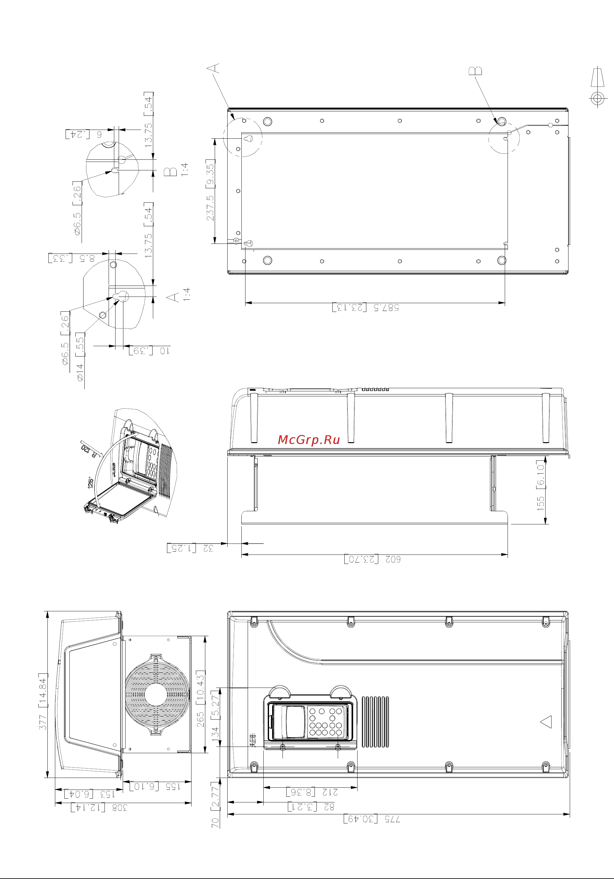 ABB ACS800-U1 [116/132] Типоразмер r5 ul тип 12 ip 55