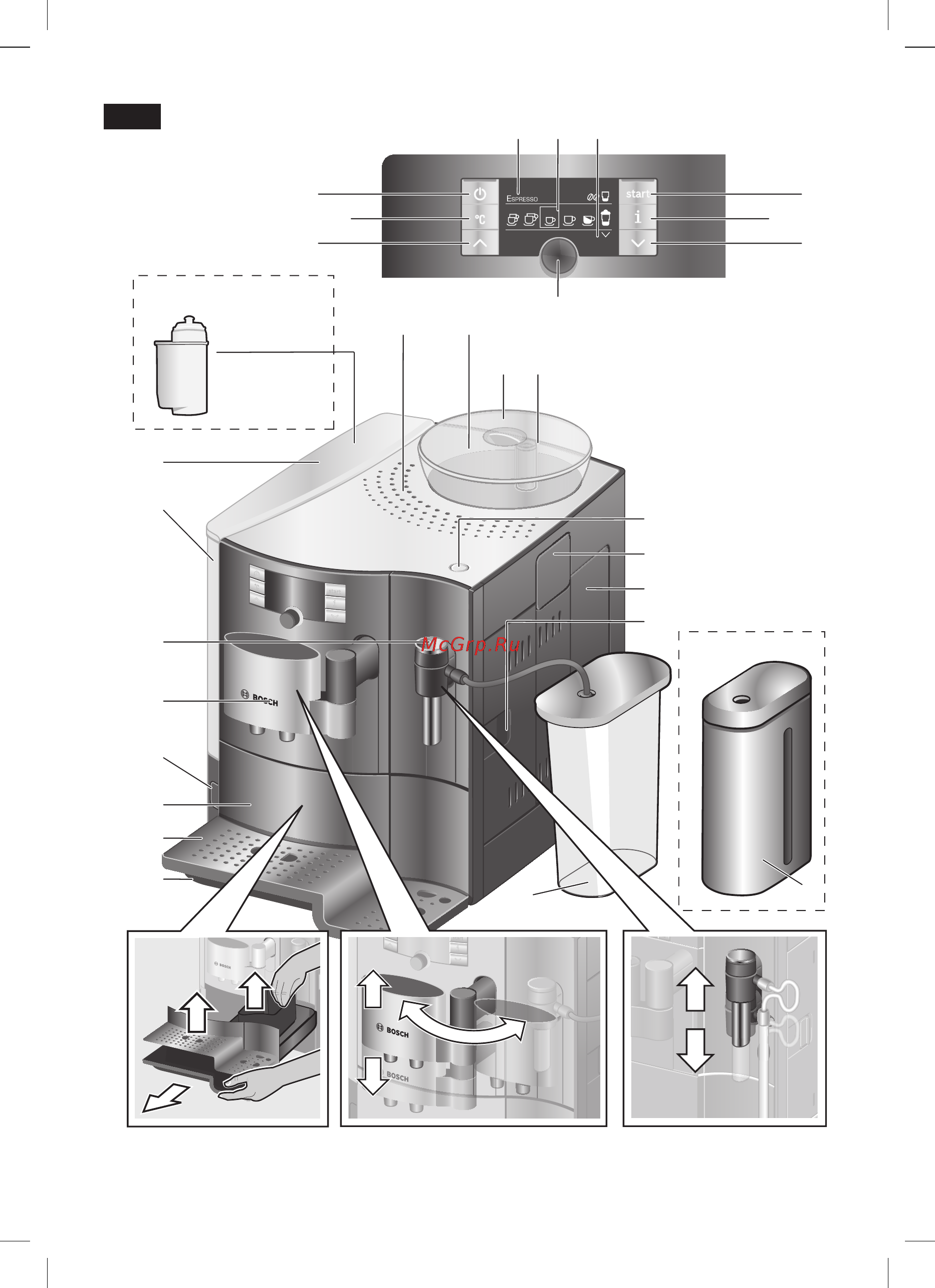 Bosch TCC 78K750 Руководство пользователя онлайн [3/140] 453164