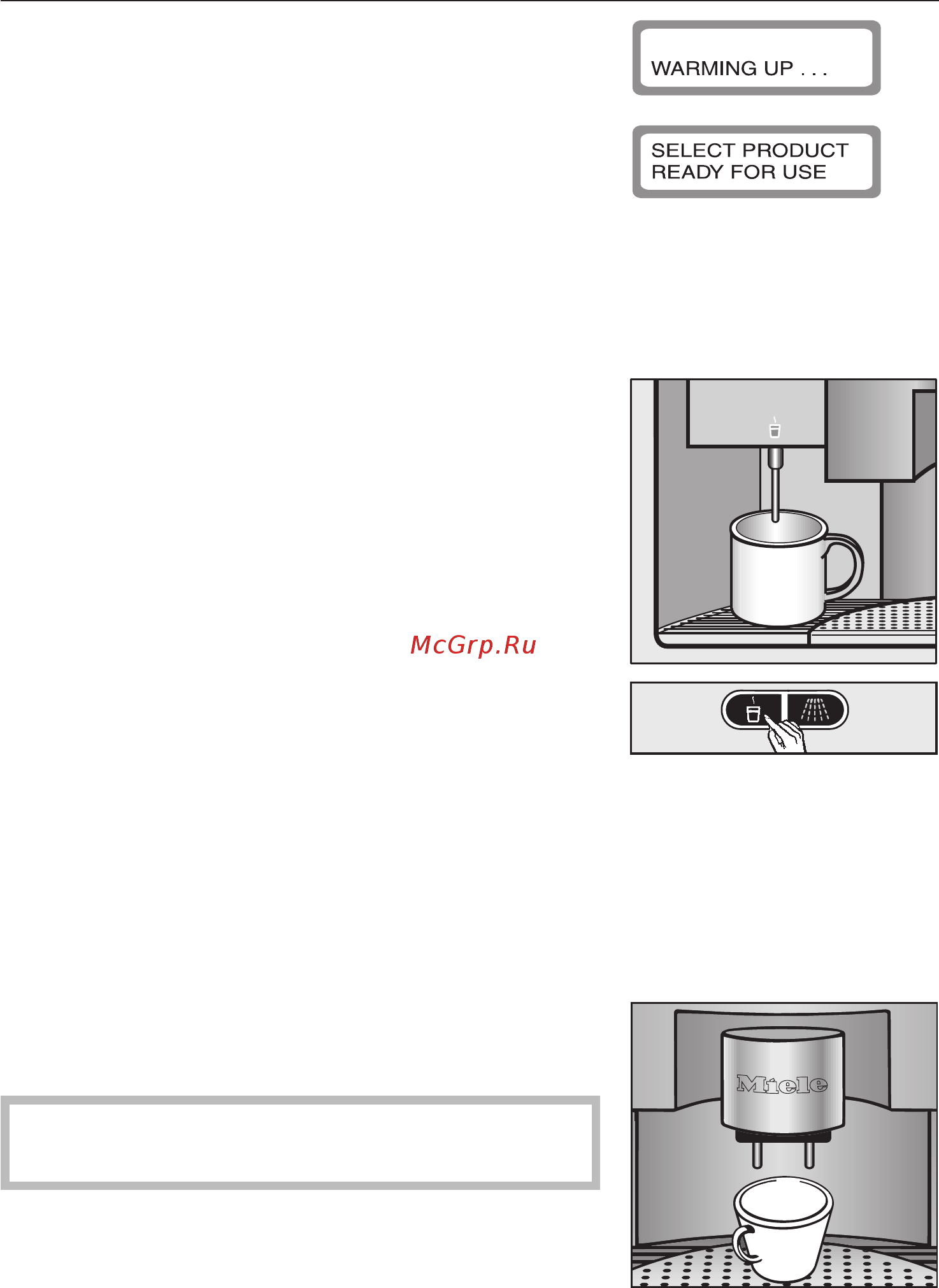 Miele CVA 620 [34/80] Приготовление напитков