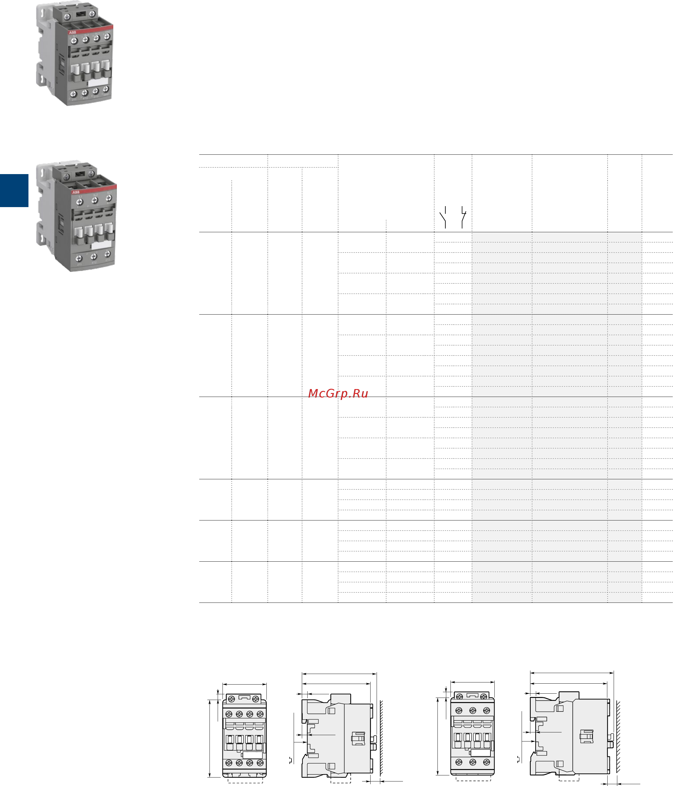 ABB ASL09-30-10-81 [110/202] Af09 af38 3 pole contactors 4 to 18 kw ac dc operated