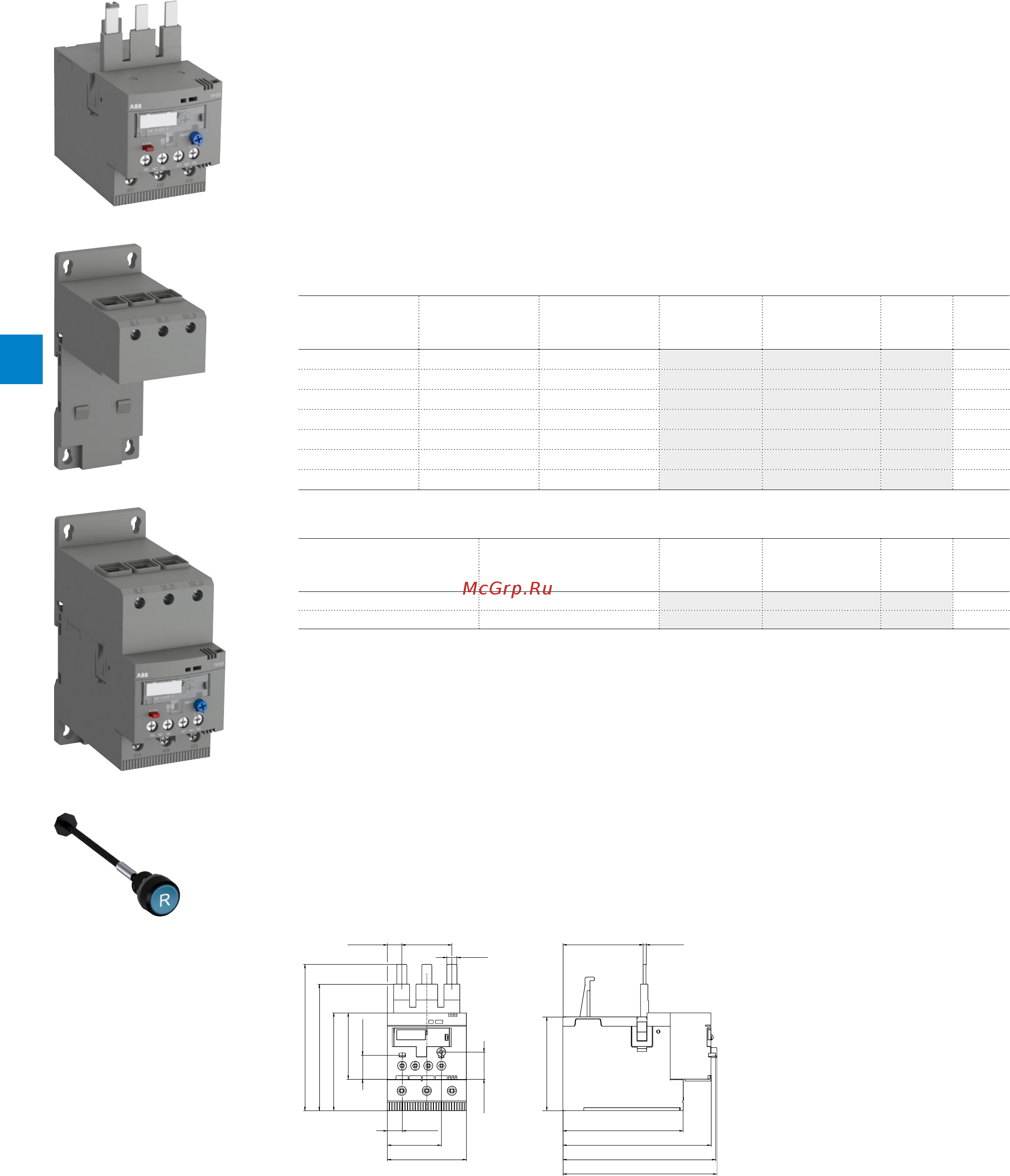 ABB ASL09-30-10-81 [158/202] Tf65 thermal overload relays 22 to 67 a ordering details
