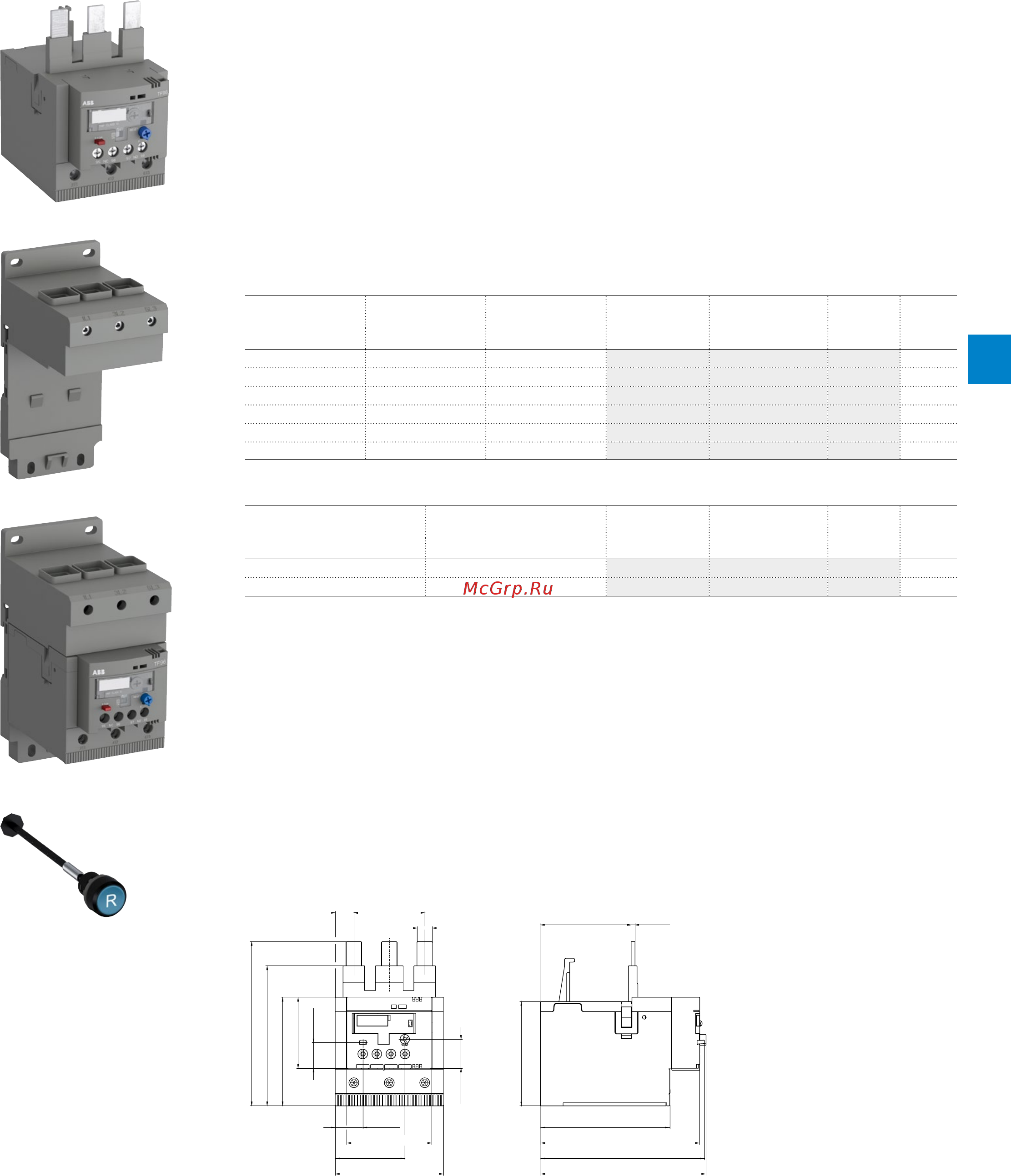 ABB ASL09-30-10-81 [159/202] Tf96 thermal overload relays 40 to 96 a ordering details