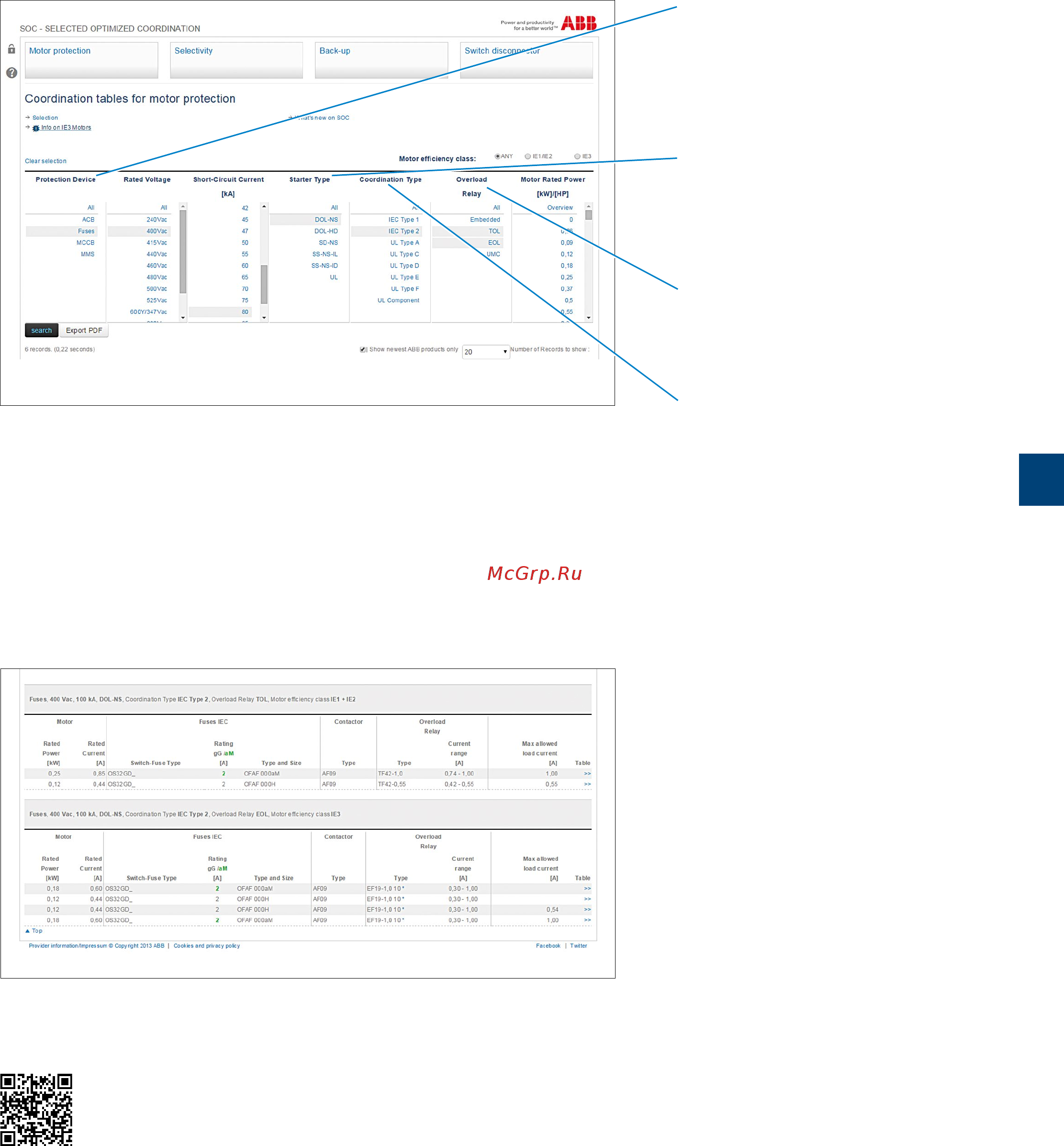 ABB ASL09-30-10-81 [189/202] Coordination with short circuit protection devices
