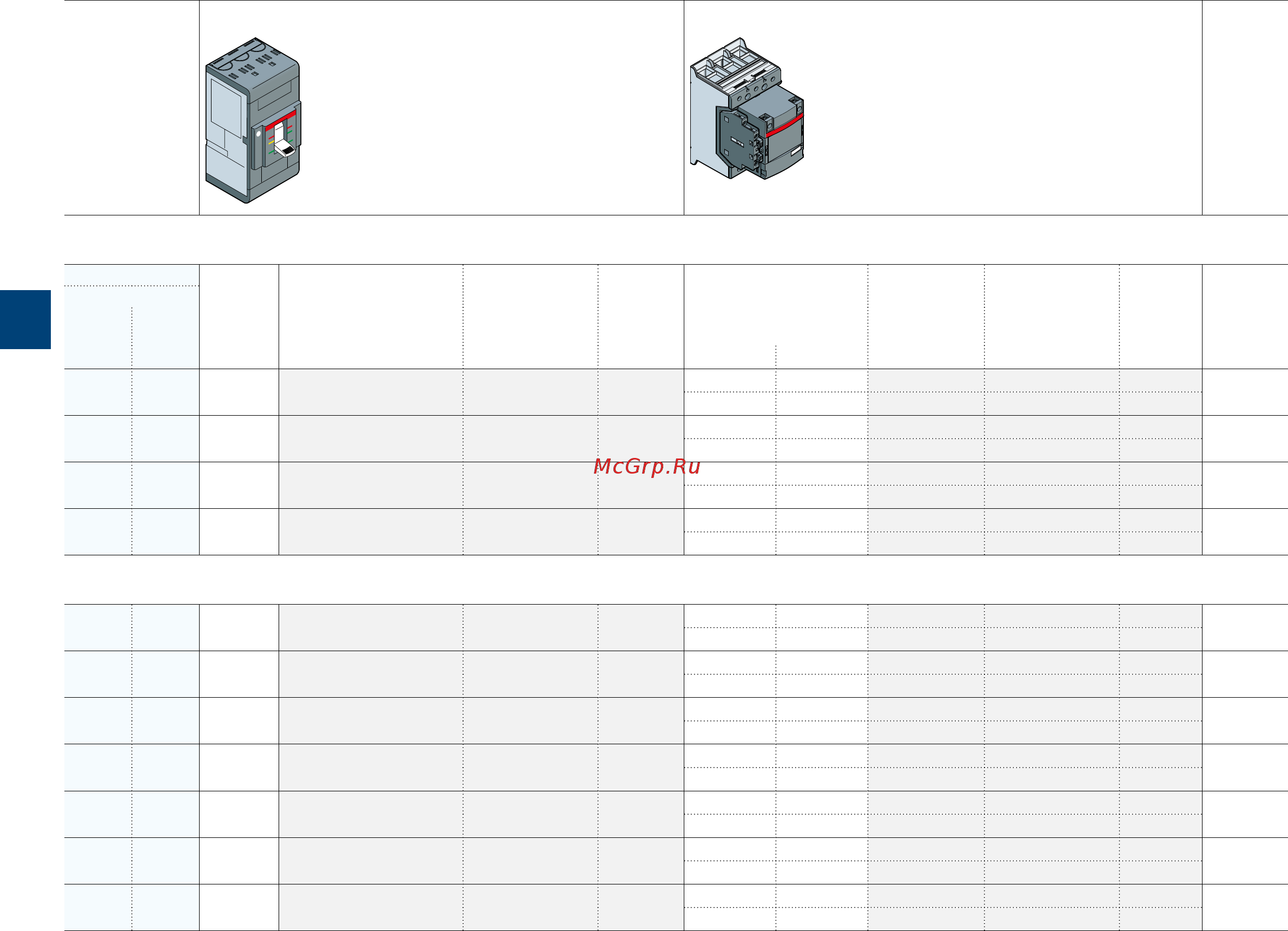 ABB ASL09-30-10-81 [94/202] Dol starters protected by mccb magnetic only and overload relays coordination type 1 or 2
