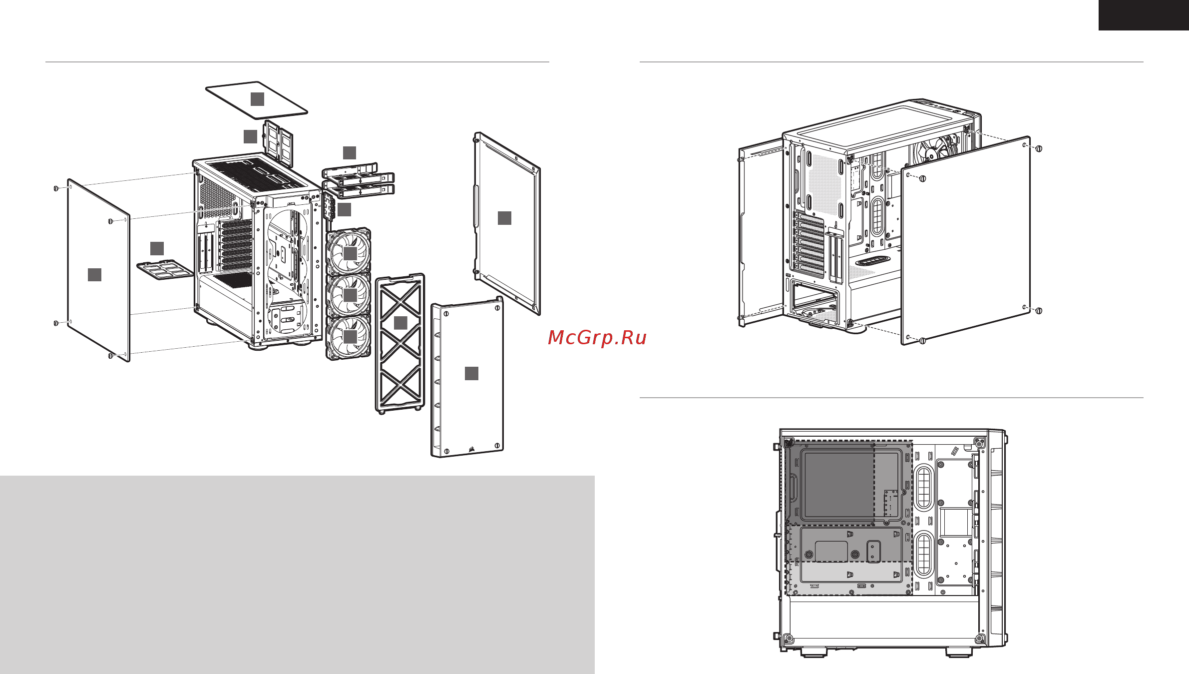 Corsair iCUE 465X RGB Black (CC-9011188-WW) [4/44] Case features removing the side panels