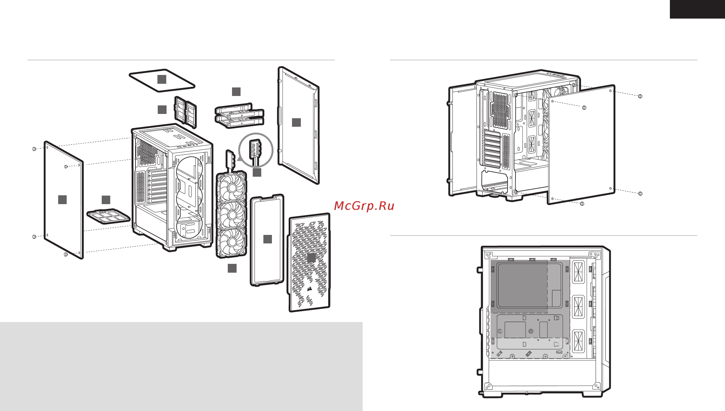 Corsair iCUE 220T RGB Airflow White (CC-9011174-WW) [4/54] Case features