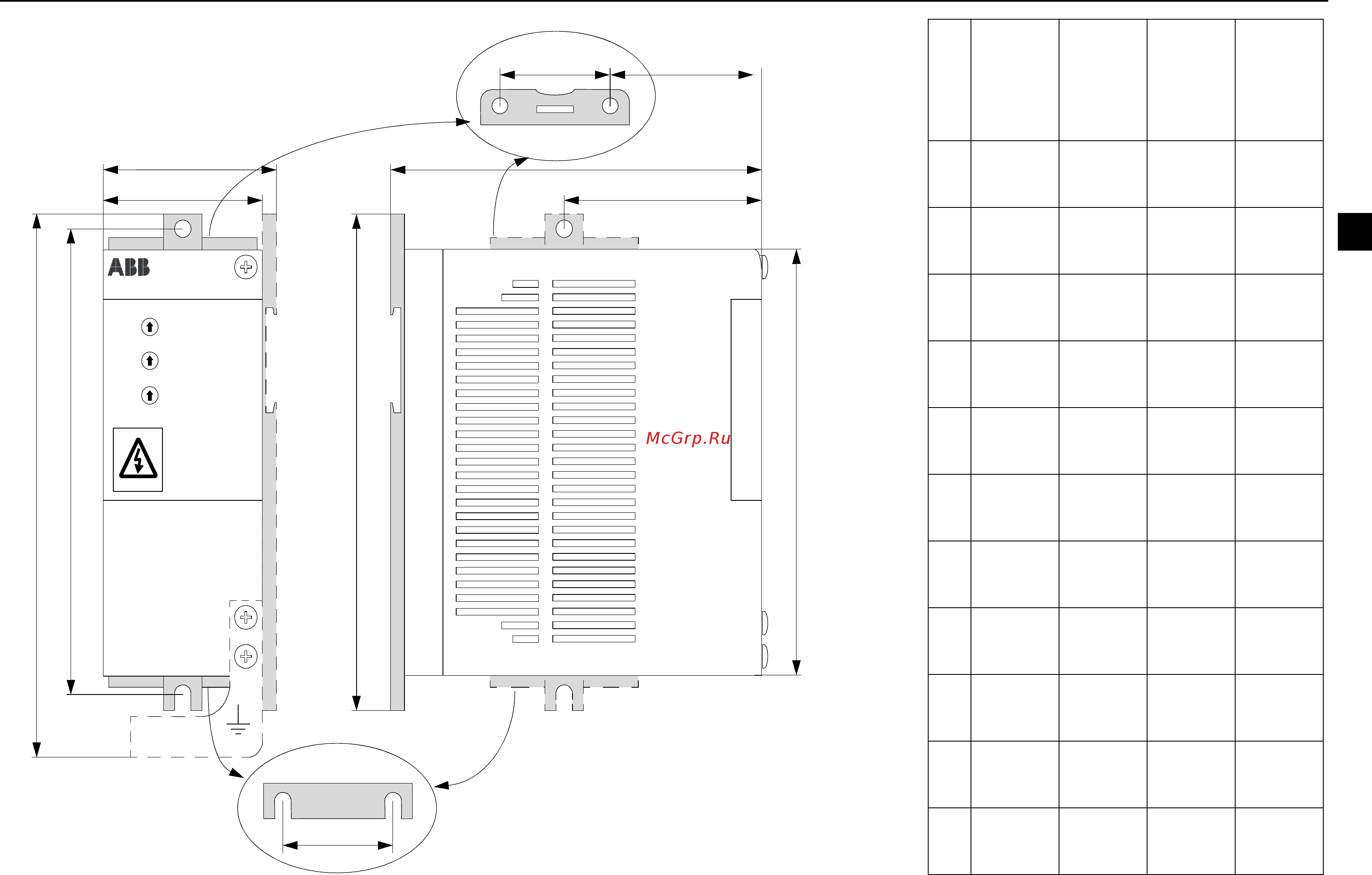 ABB ACS55-01E-02A2-1 [11/268] Dimensions