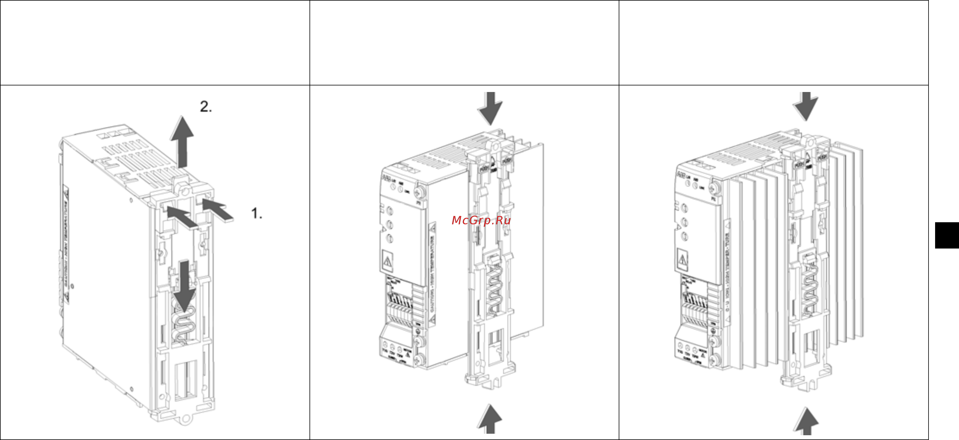 ABB ACS55-01N-01A4-2 [133/268] Aggancio e sgancio del fermo di montaggio a parete