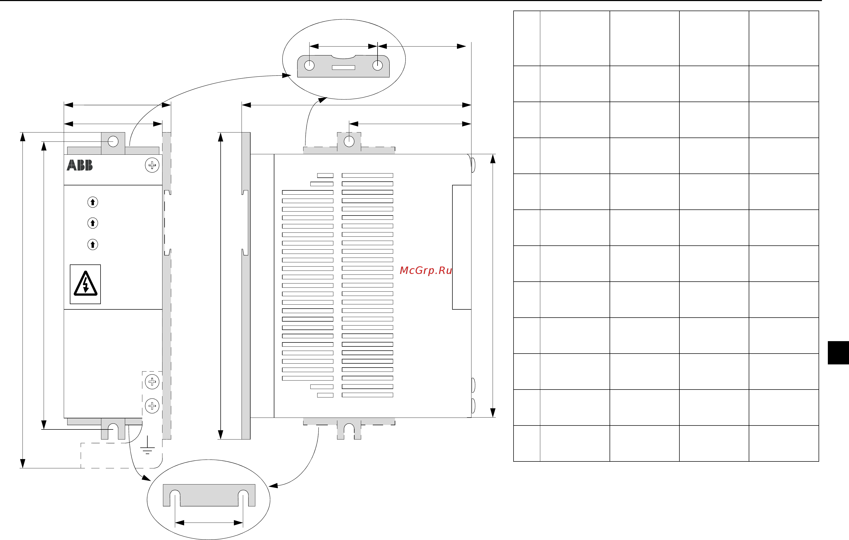 ABB ACS55-01N-01A4-2 [191/268] Размеры