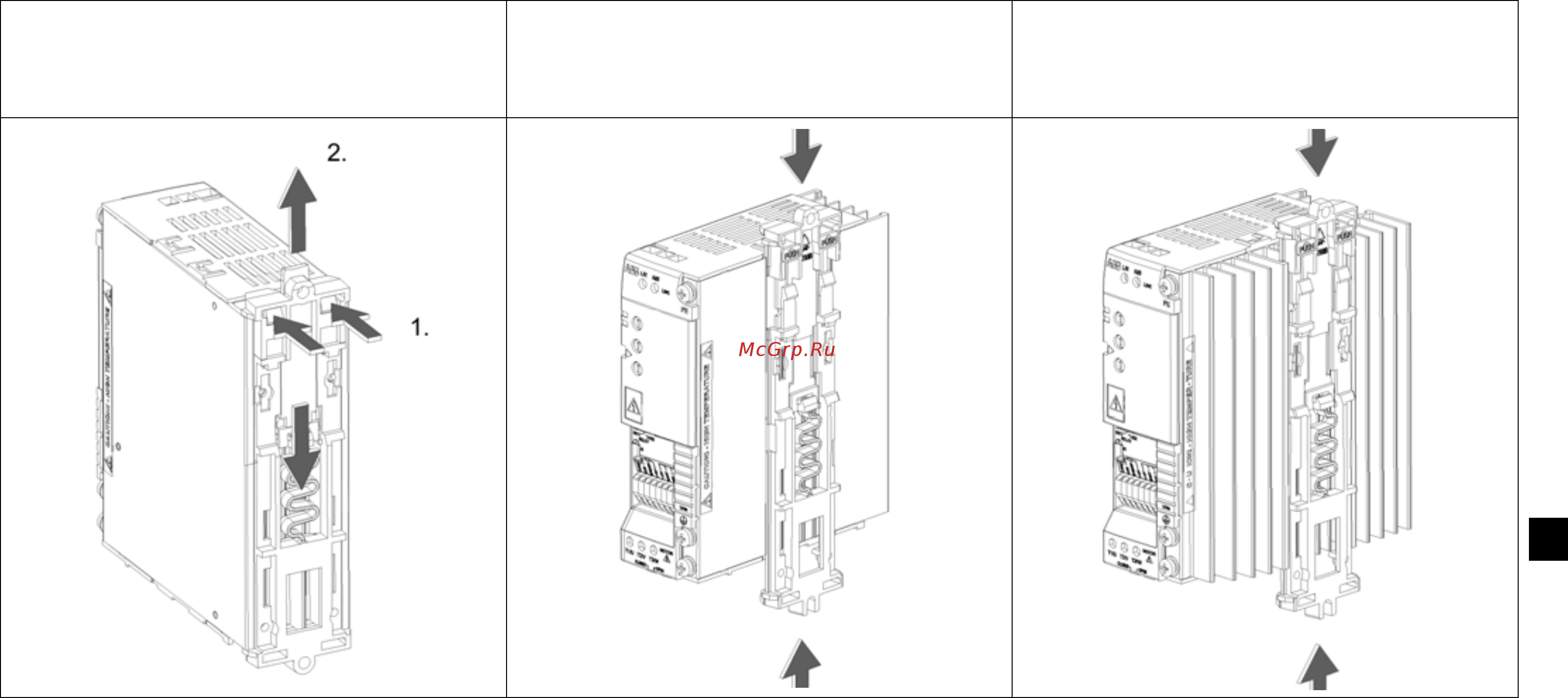 ABB ACS55-01N-01A4-2 [193/268] Установка и снятие настенного монтажного фиксатора