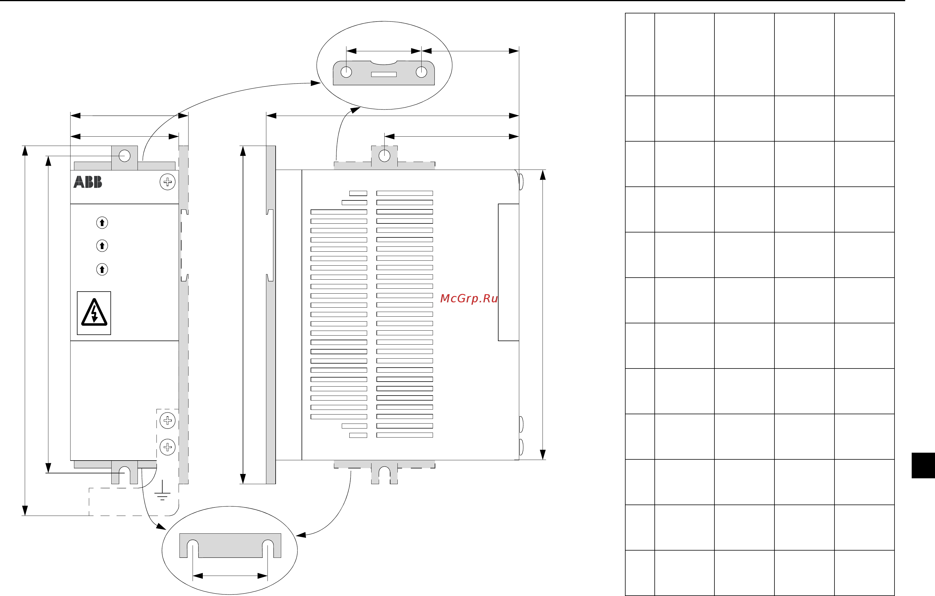 ABB ACS55-01N-02A2-1 [251/268] 외형 치수