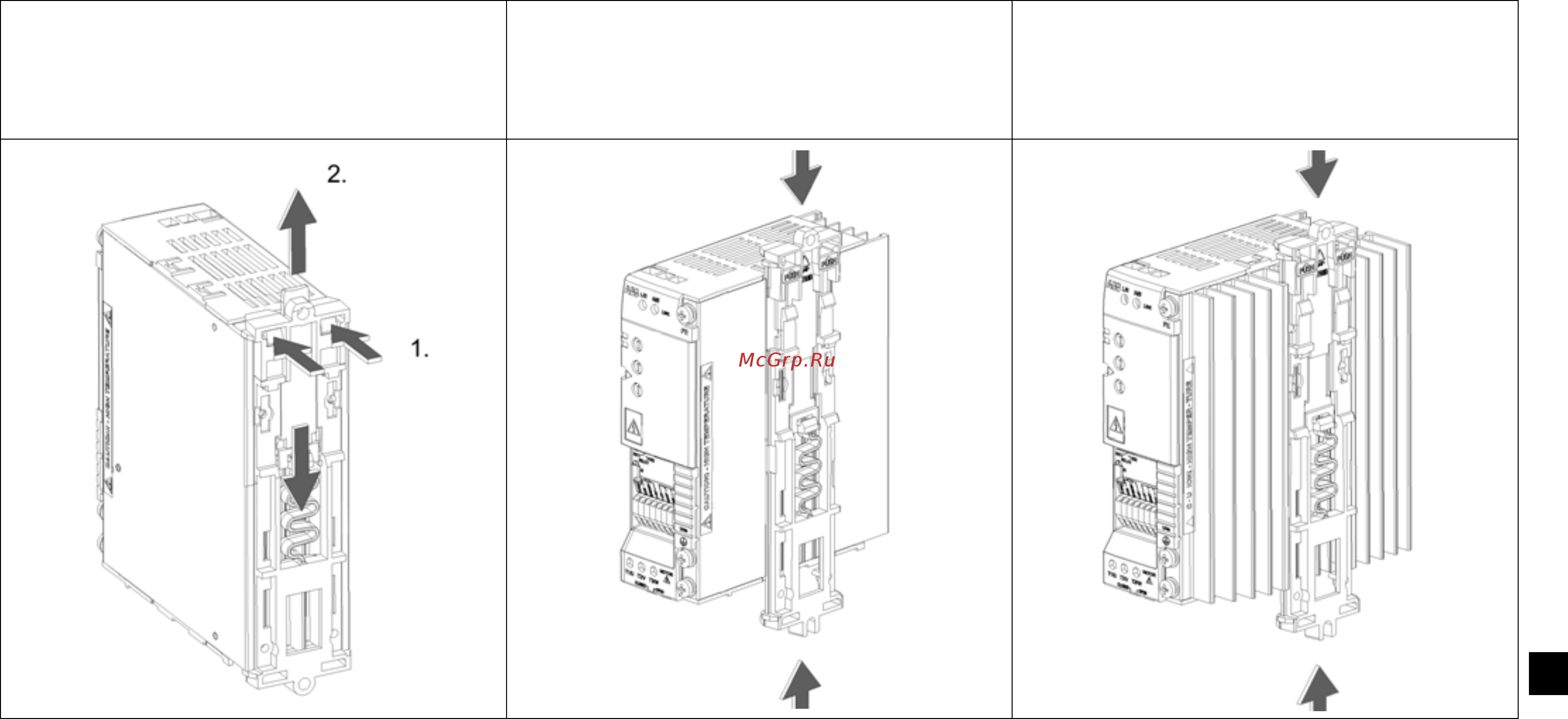 ABB ACS55-01N-01A4-2 [253/268] 고정클립의 설치 및 제거