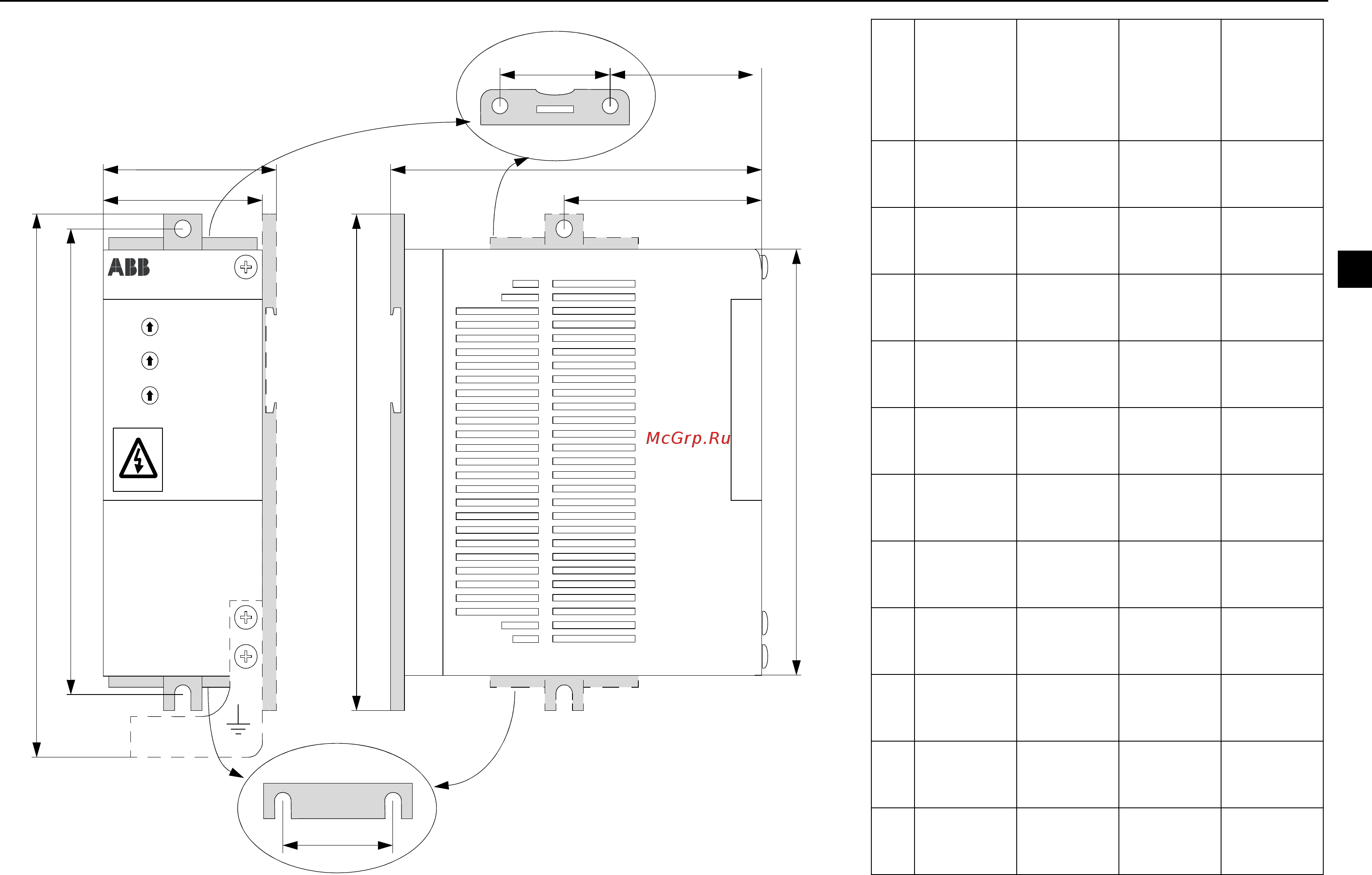 ABB ACS55-01N-07A6-2 [31/268] Dimensioner