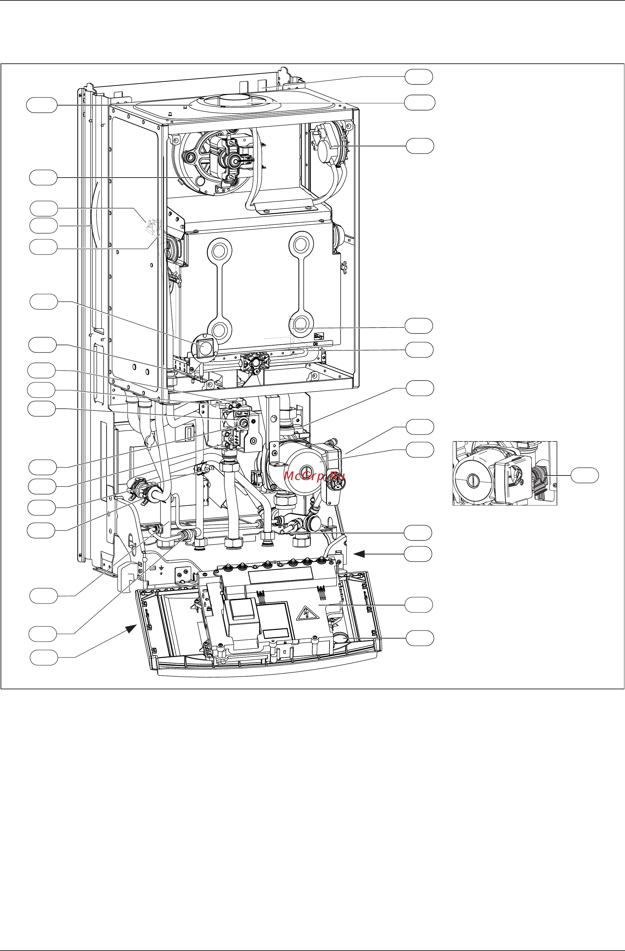 Junkers Ceraclass Comfort ZWE 24 - 5 MFA [9/56] Конструкция прибора
