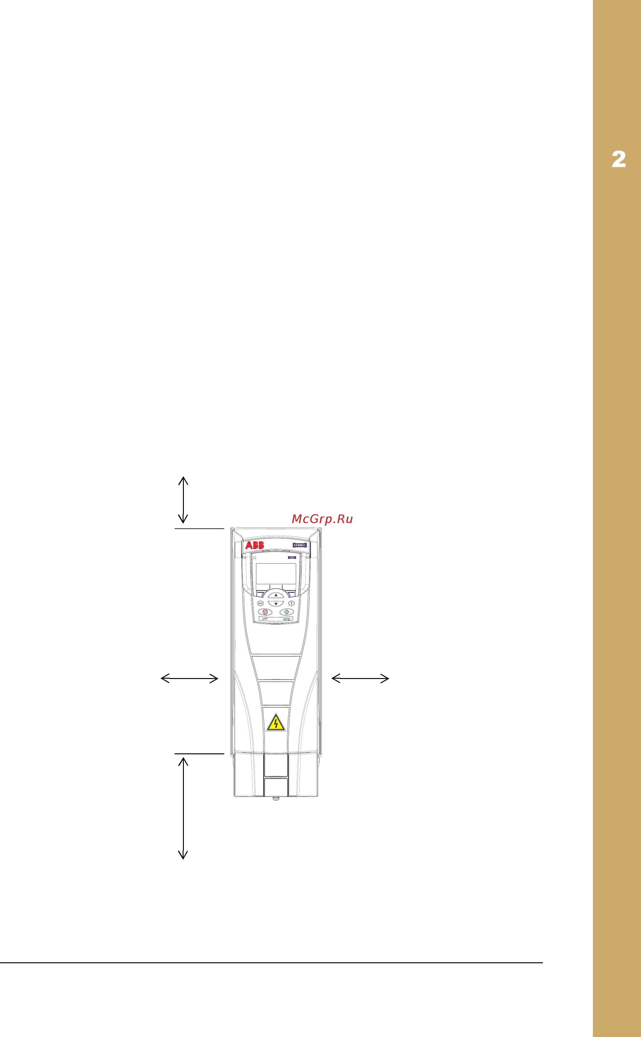 ABB ACH550-01-02A4-4+B055 [27/476] Suitable mounting location